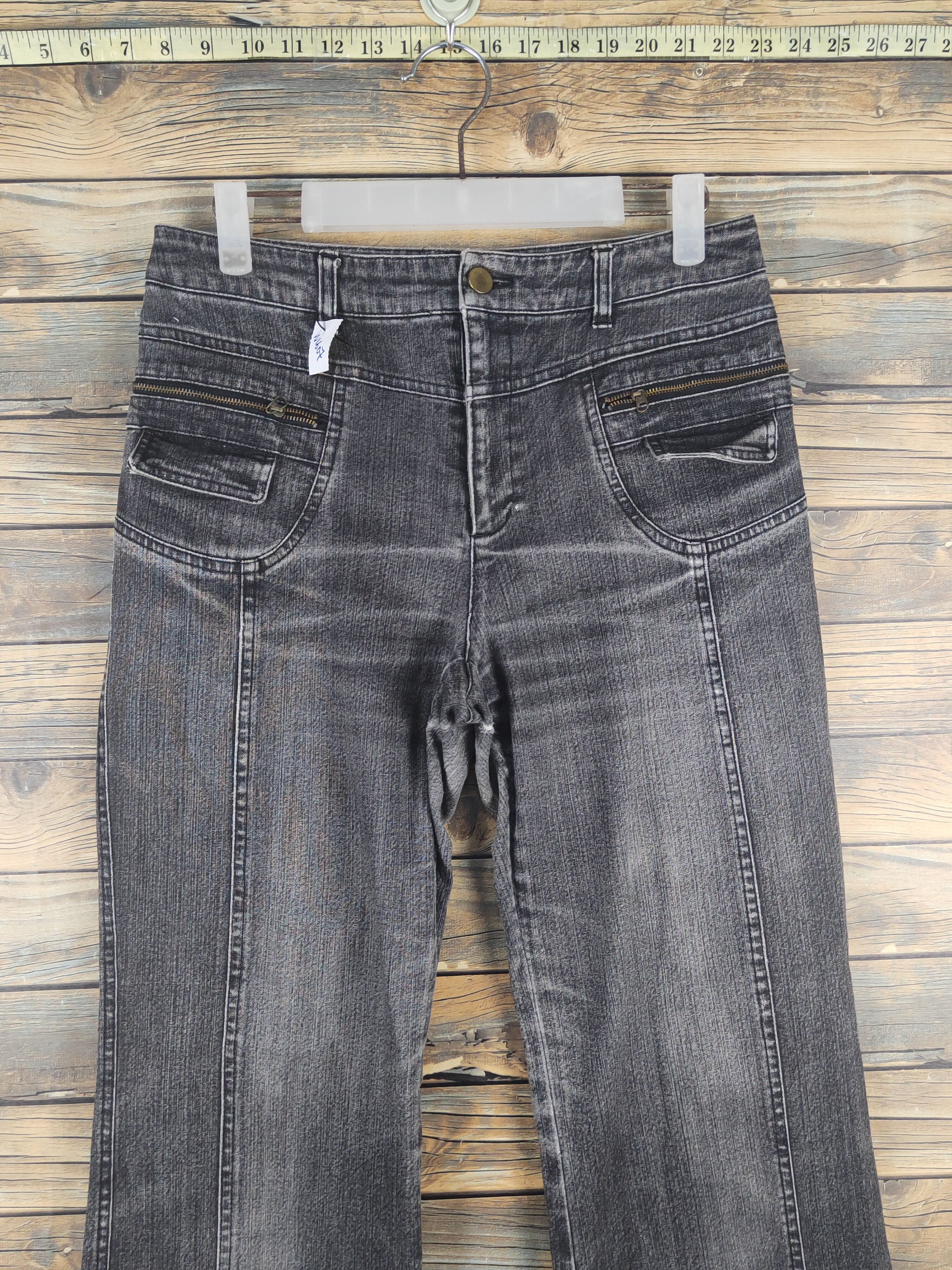 Japanese Brand Green Eye Black Distressed Ripped denim Jeans #W1607 Size 27" / US 4 / IT 40 - 3 Thumbnail
