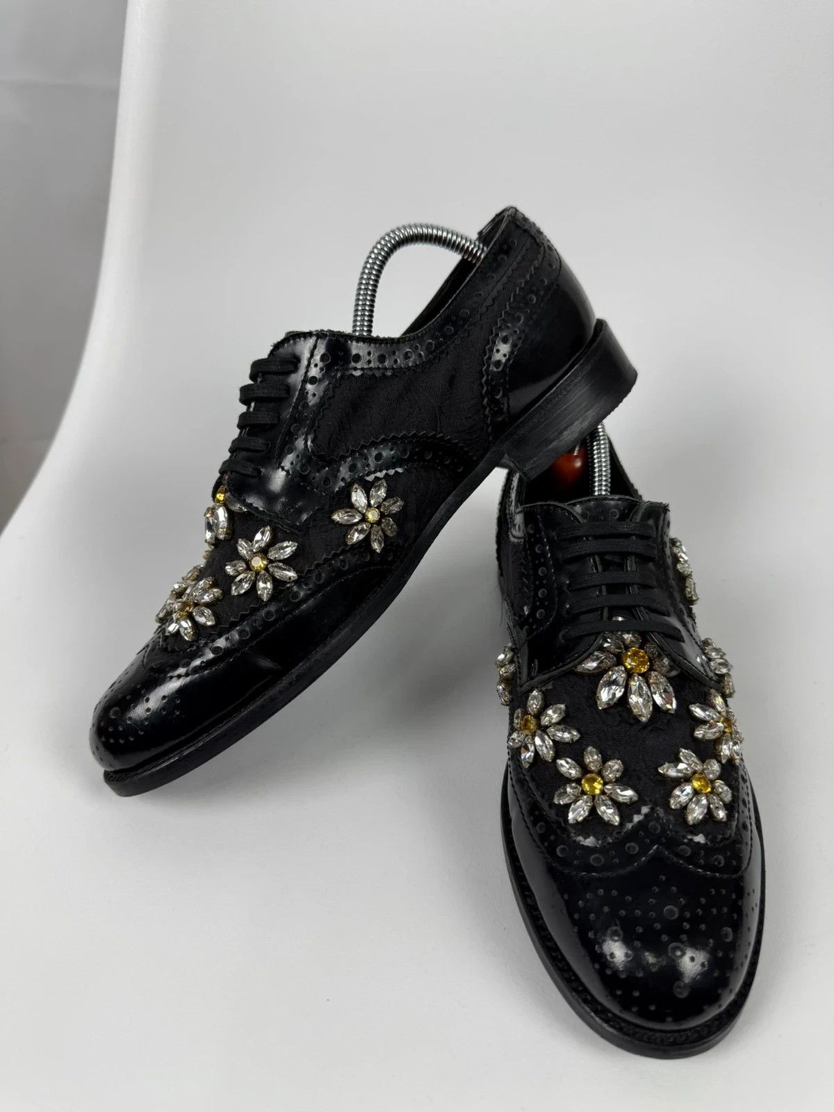 Dolce & Gabbana Dolce & Gabbana Embellished Brogues size 36 Size US 6 / IT 36 - 6 Thumbnail