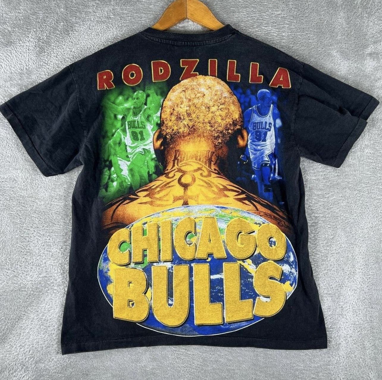 Vintage Vintage Dennis Rodman shirt Size US L / EU 52-54 / 3 - 2 Thumbnail