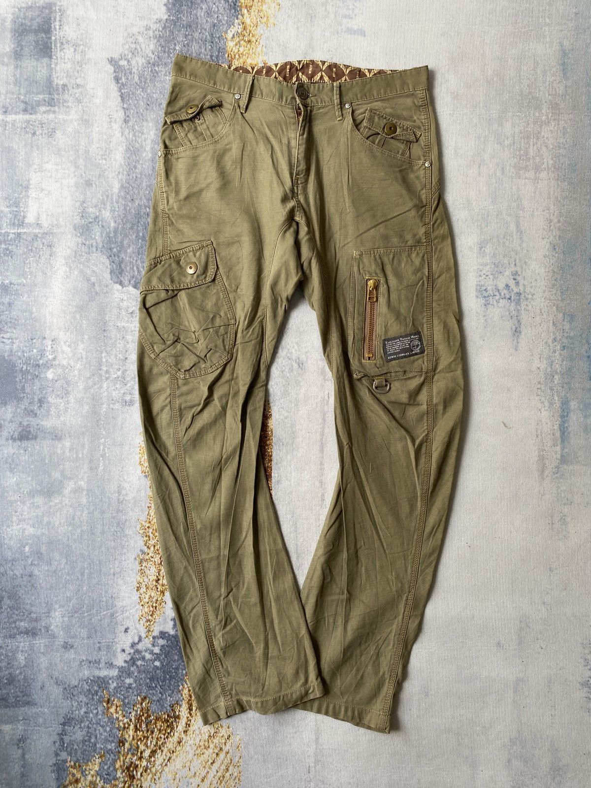 Edwin × Japanese Brand Japanese Brand Edwin Multipocket Curve Leg Pant Size US 33 - 1 Thumbnail