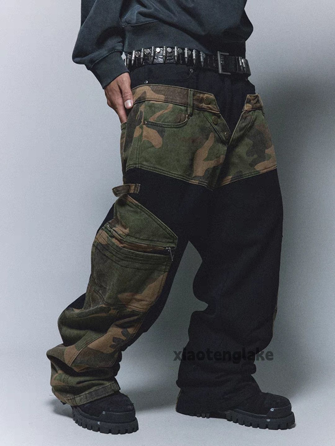 Vintage Utility punk yuppie grunge skate hiphop carpenter pants Size US 34 / EU 50 - 2 Thumbnail