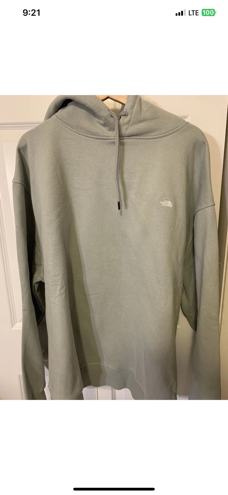 The North Face mens sz XL gray hoodie jacket pullover