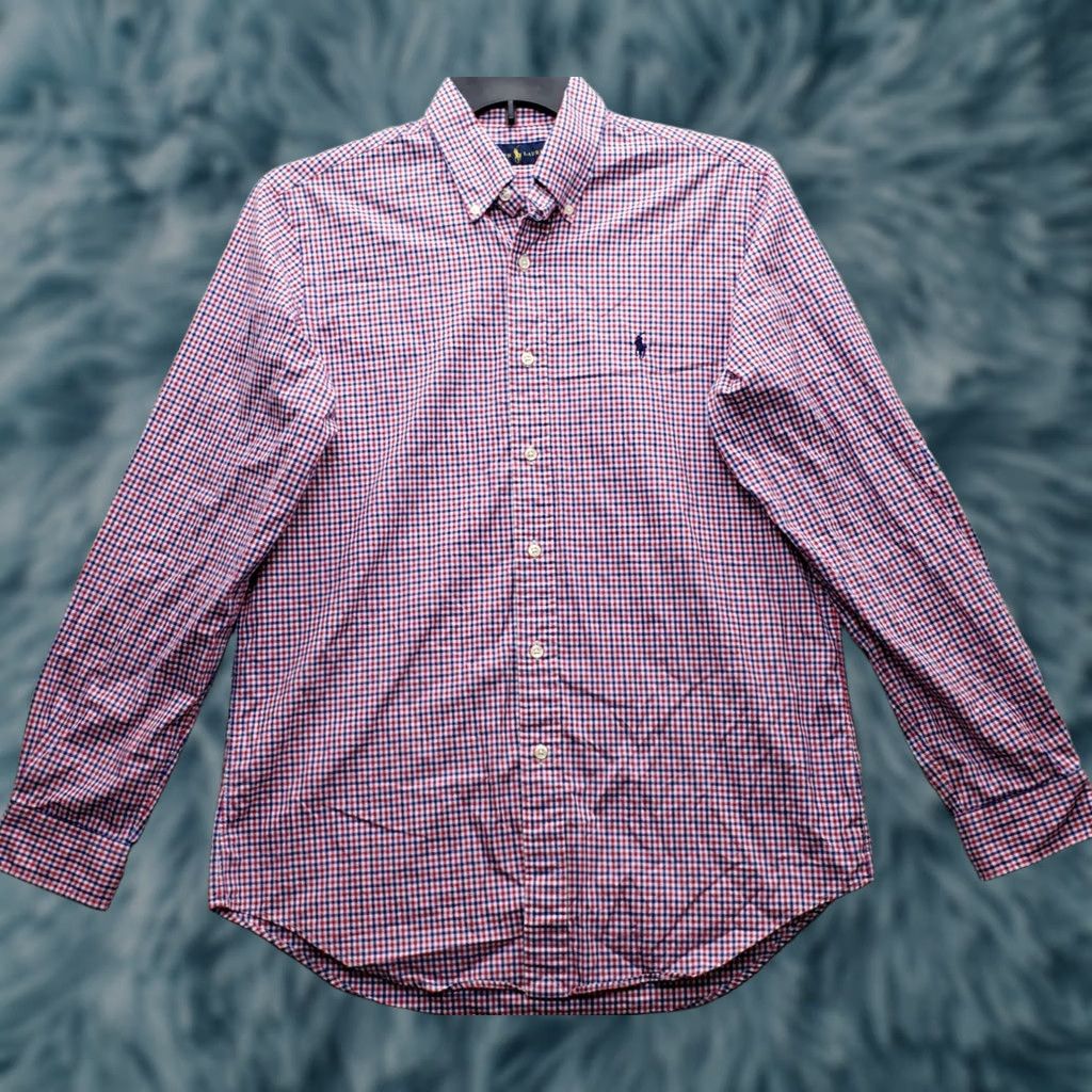 Ralph Lauren Ralph Lauren Shirt Mens M Multi Gingham Long Sleeve Pony Logo Button-Down Shirt Size US M / EU 48-50 / 2 - 1 Thumbnail