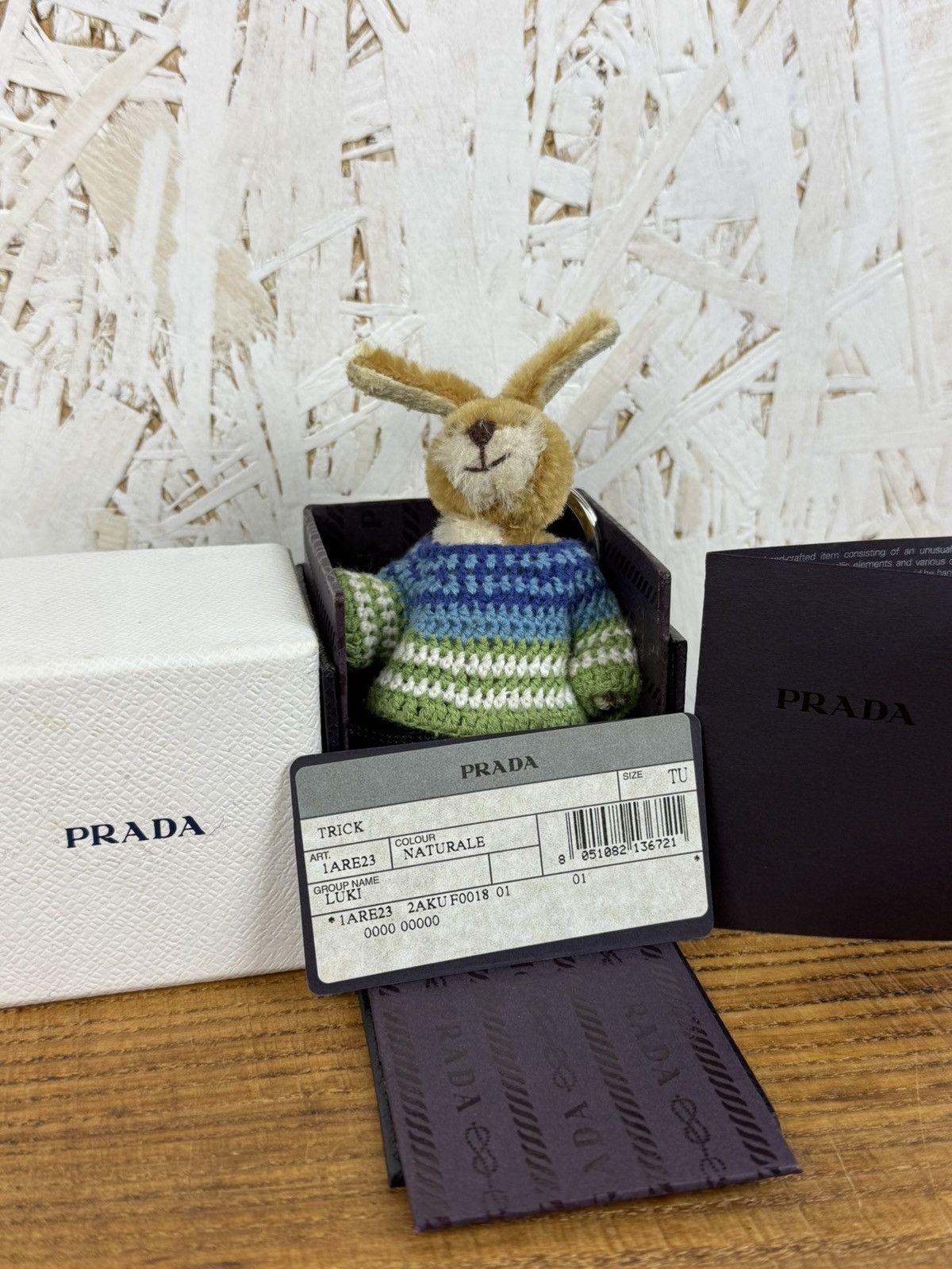 Vivienne Westwood Prada Luki Bunny Rabbit In Sweater Charm Keychain Key Holder Size ONE SIZE - 9 Thumbnail