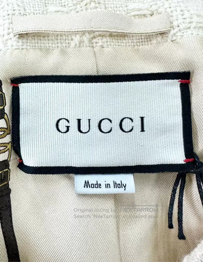 Gucci Gucci Beige small fragrance braided coat Size M / US 6-8 / IT 42-44 - 3 Thumbnail