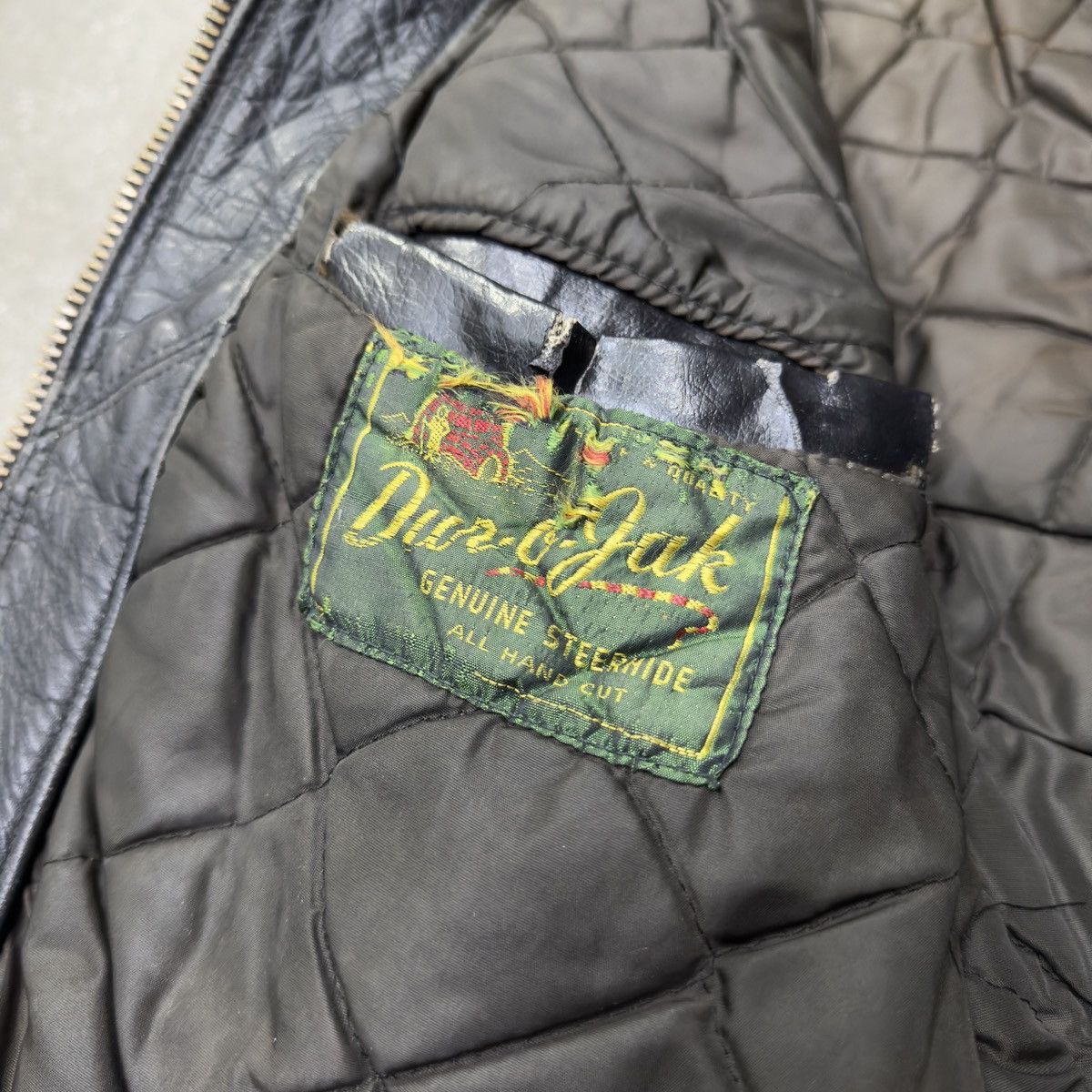 Schott Vintage Schott Nyc Dur O Jack Police Leather Jacket Size US XL / EU 56 / 4 - 6 Thumbnail