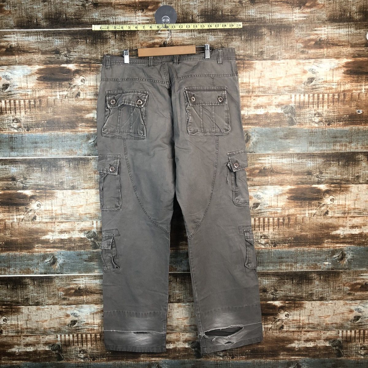 Japanese Brand DL Japanese Brand Brown Cargo Multipocket Pants #C657 Size US 36 / EU 52 - 15 Thumbnail