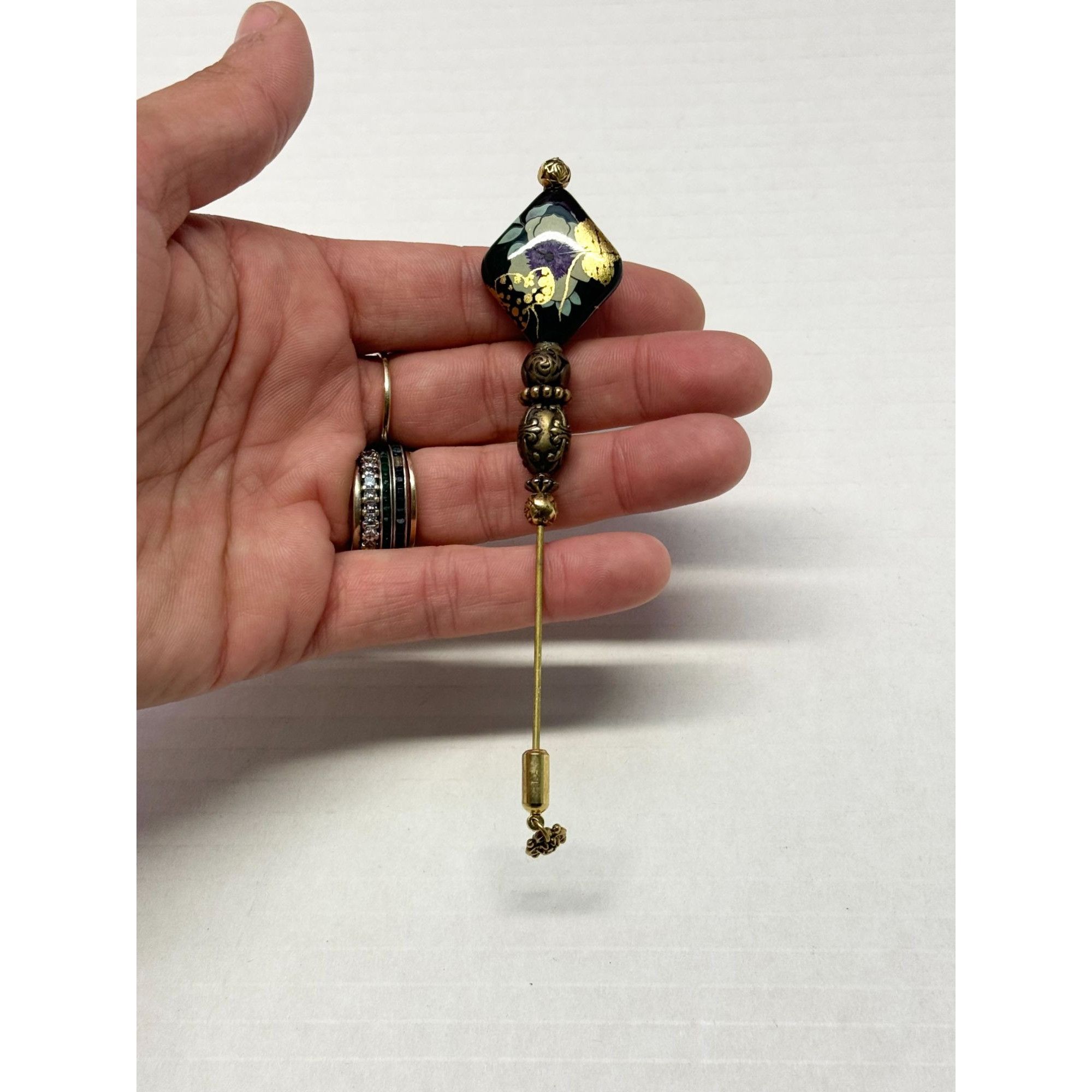 Vintage Vintage beaded stick pin Size ONE SIZE - 4 Thumbnail