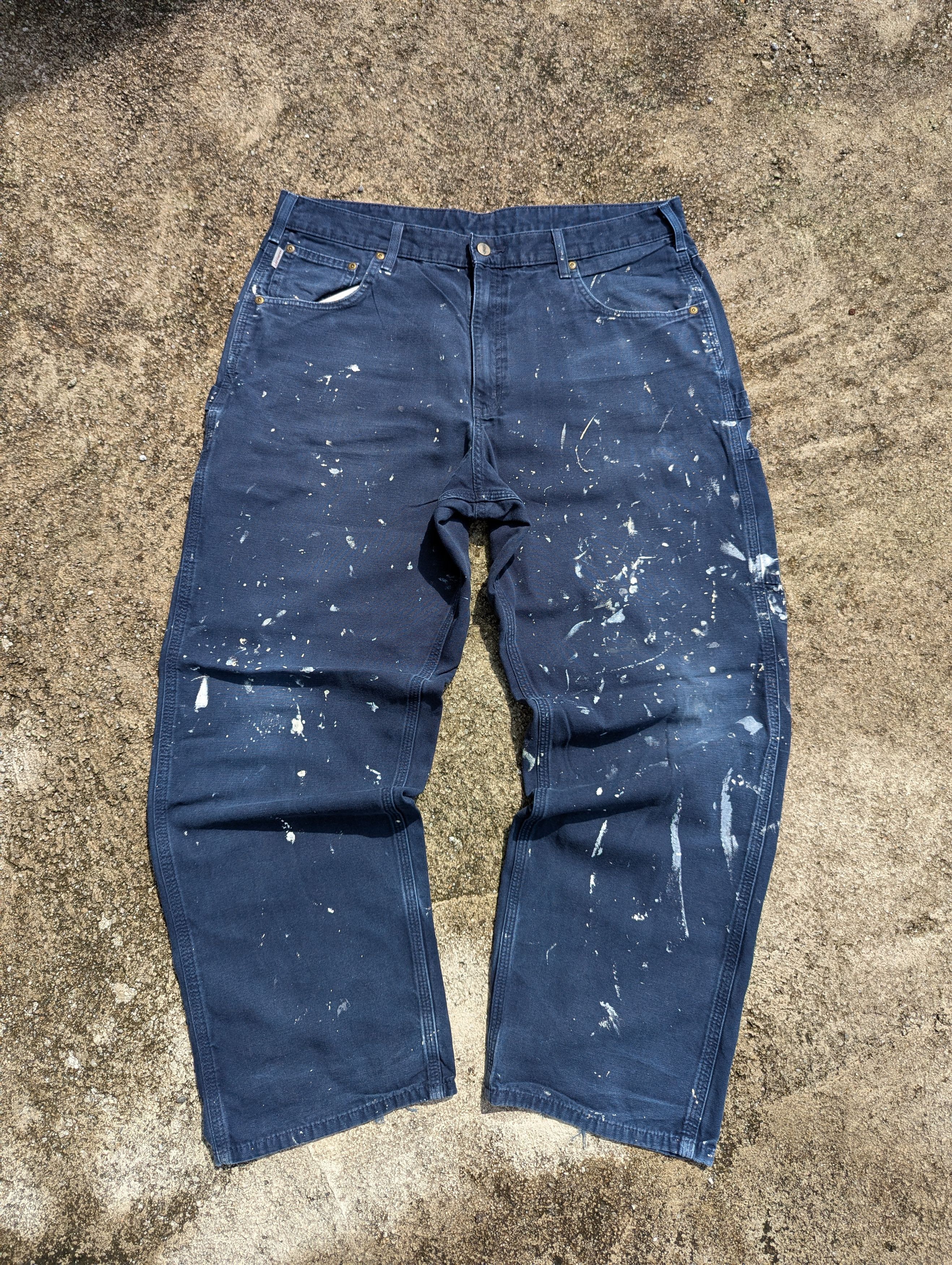 Carhartt Vintage Carhartt Carpenter Pants Distressed paint splatter Size US 36 / EU 52 - 1 Thumbnail