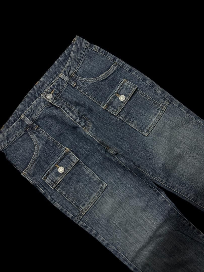 Vintage BELL BOTTOM 90s Style Japanese Bushpants Bootcut Sick Jeans Size US 29 - 6 Thumbnail
