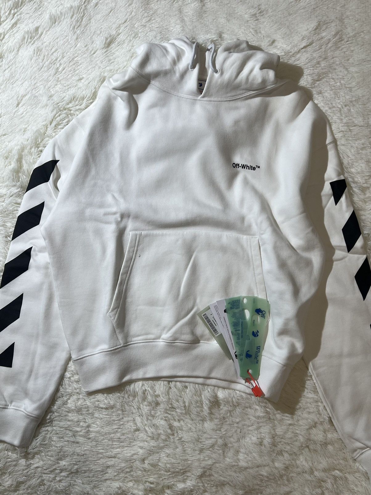Off-White Off-White Oversized White Black Hoodie Size US S / EU 44-46 / 1 - 2 Thumbnail