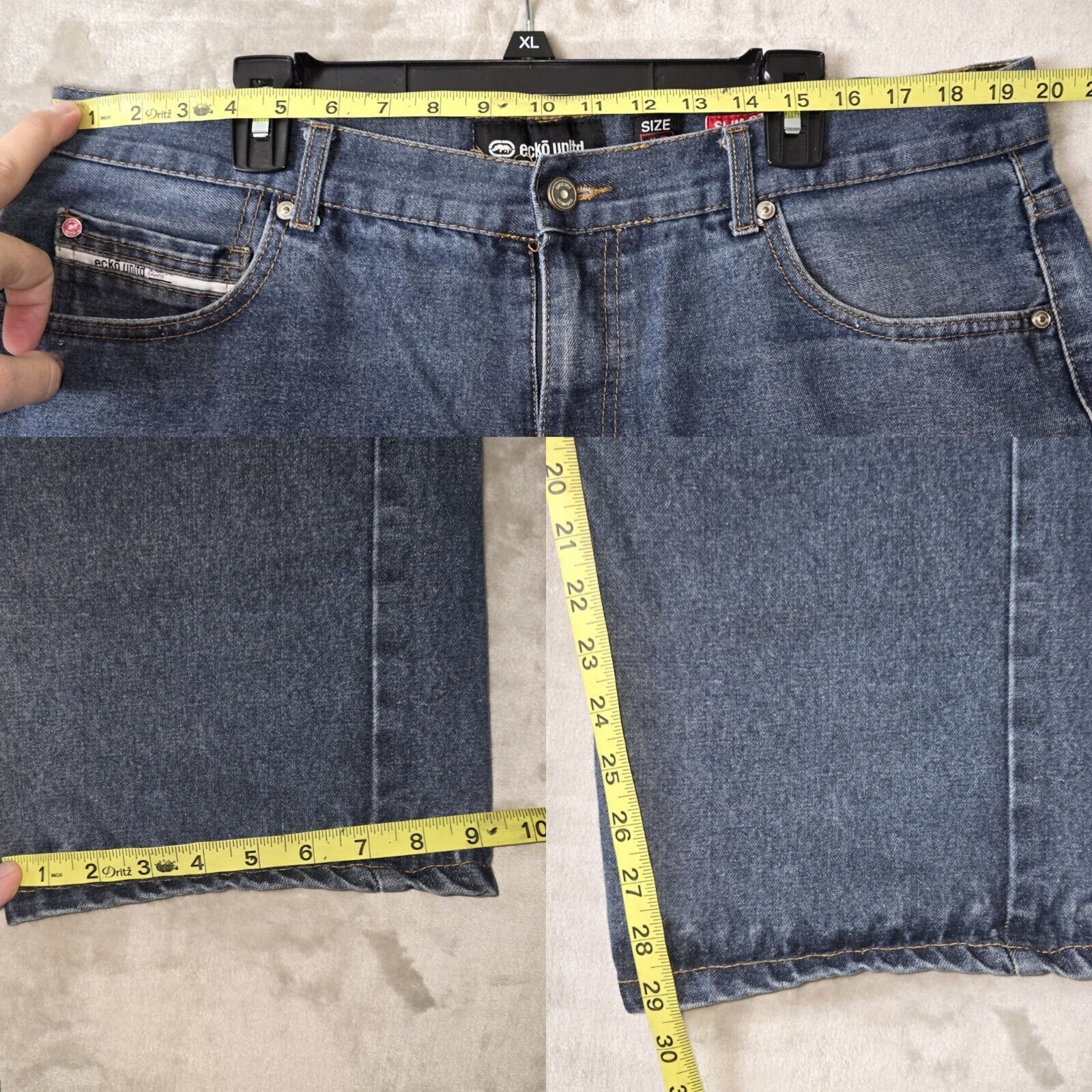Ecko Unltd. Vintage Ecko Unltd Men’s Slim Straight Fit Jeans Pants 40x29 Size US 40 / EU 56 - 10 Thumbnail