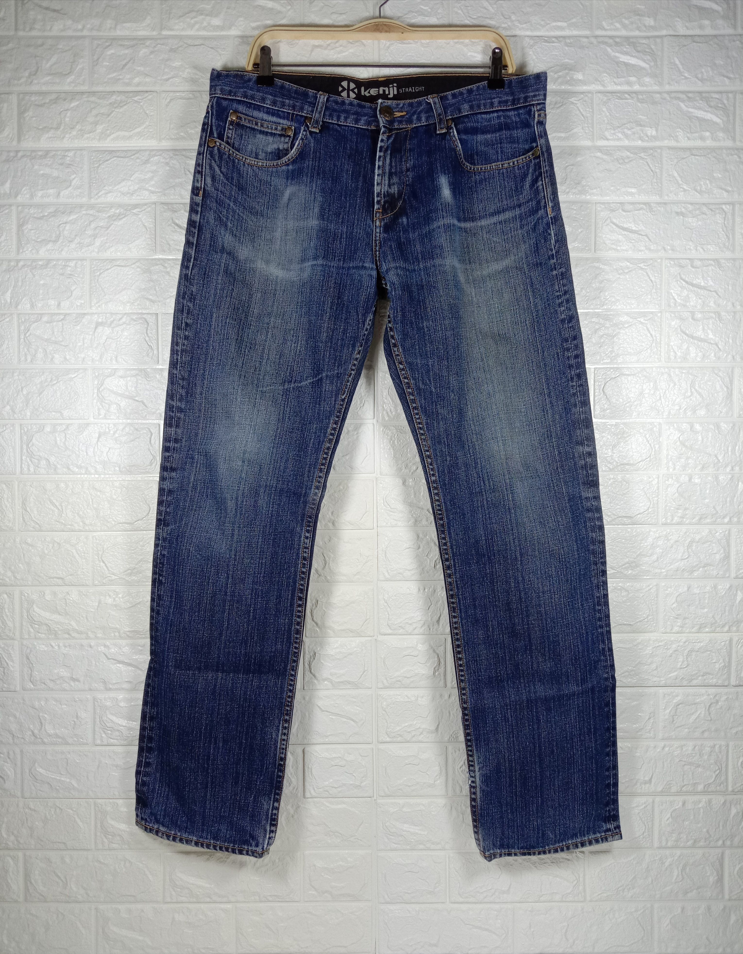 Japanese Brand Vintage Japanese Brand Kenji Straight Cut Blue Wash Jeans Size US 36 / EU 52 - 1 Thumbnail