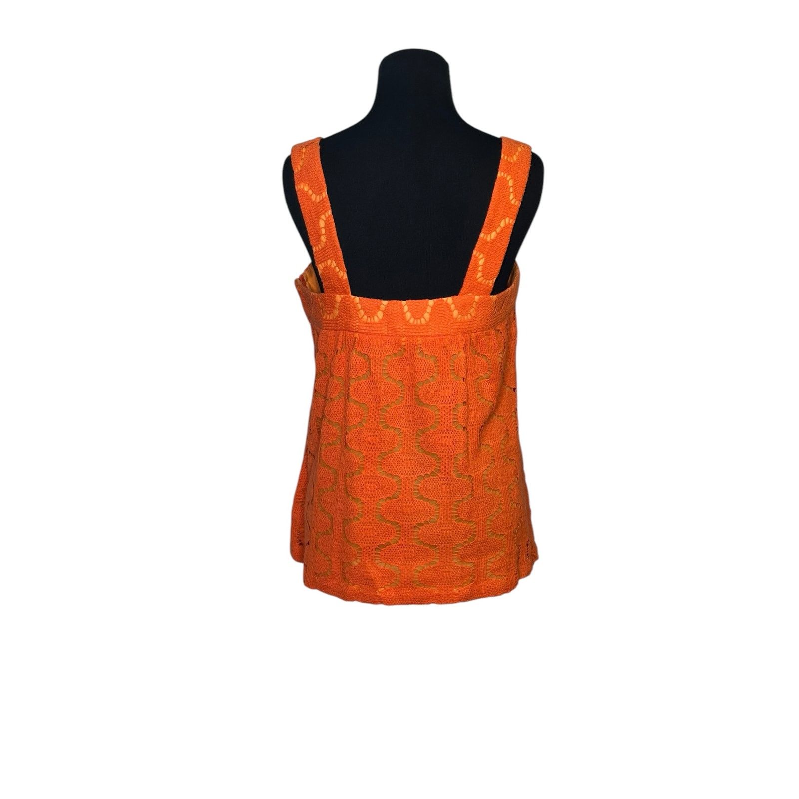 Trina Turk Trina Turk orange crochet knit cami tank top size M Size M / US 6-8 / IT 42-44 - 8 Thumbnail