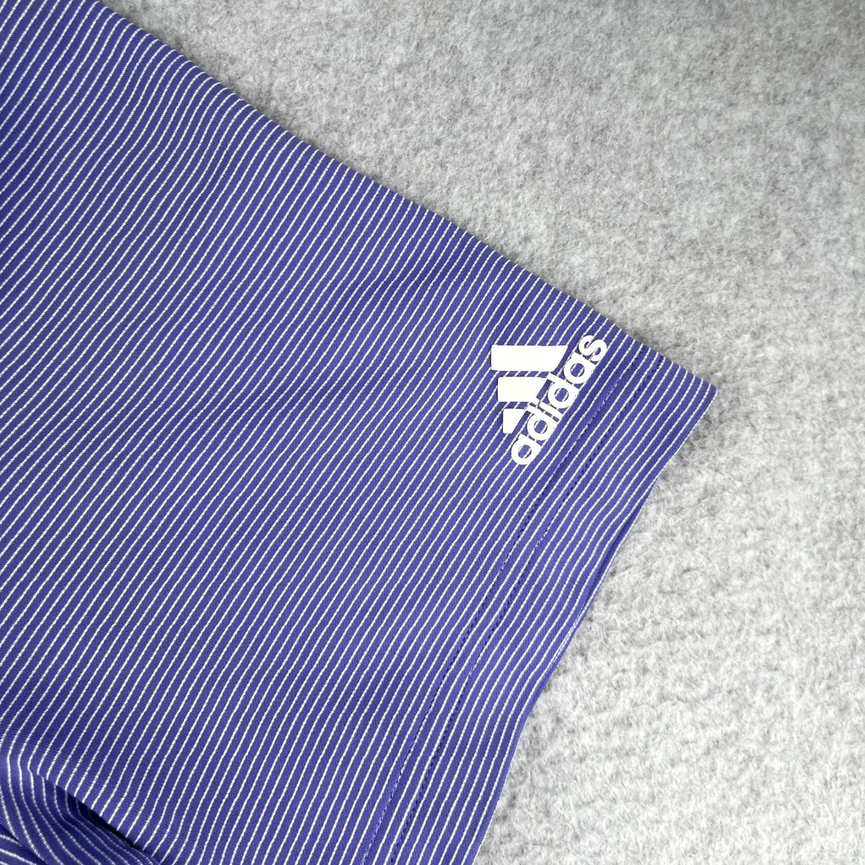 Adidas Adidas Golf Polo Shirt Mens XL Purple Striped Stretch Casual Polo Shirt Size US XL / EU 56 / 4 - 3 Thumbnail