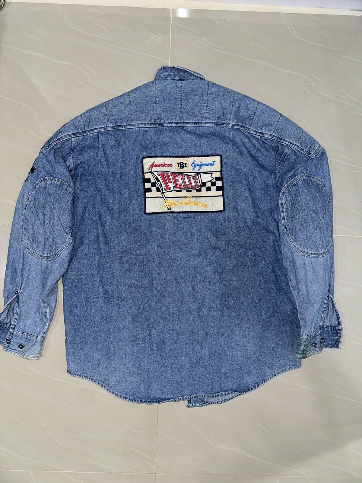 Marc Buchanan × Pelle Pelle × Vintage Vintage Denim Pelle Pelle jacket Size US L / EU 52-54 / 3 - 2 Thumbnail