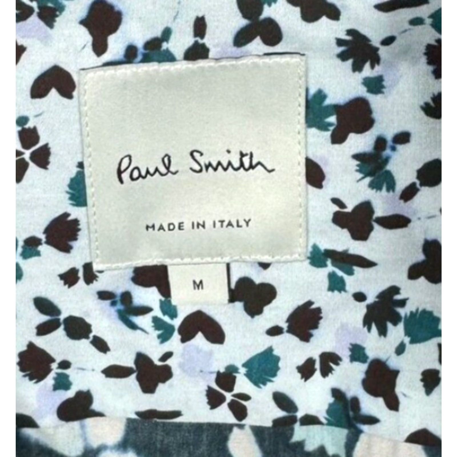 Paul Smith Paul Smith Polo Men’s 100% Cotton S/S Floral Blue Medium Italy Mens Size US M / EU 48-50 / 2 - 3 Thumbnail