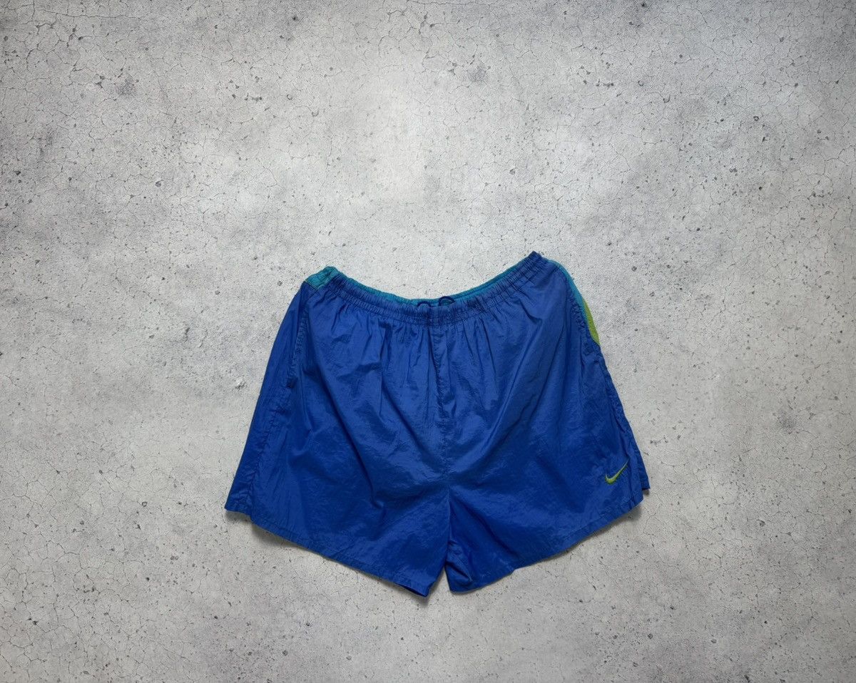 Nike Nike Big Swoosh Vintage 90’s Nylon Shorts Y2K Size US 38 / EU 54 - 2 Thumbnail