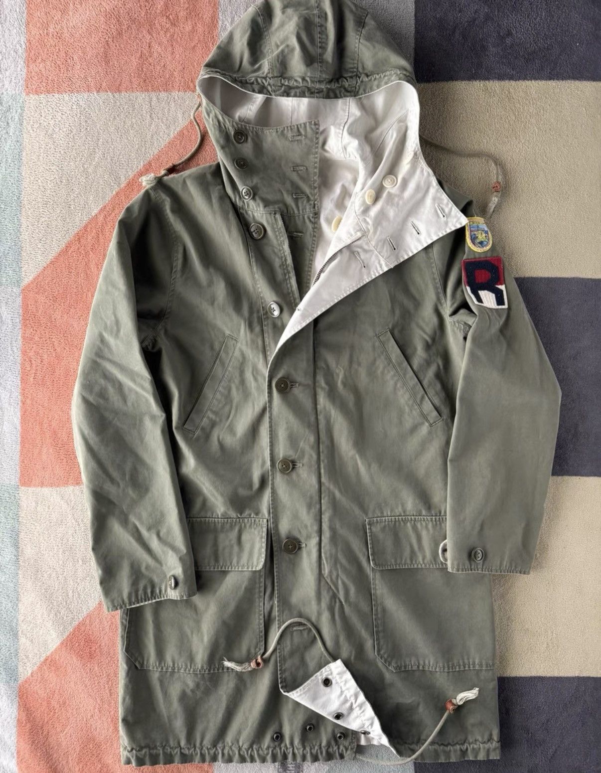 Ralph Lauren Ralph Lauren RL Rugby Reversible Hooded Trench Coat K22 Size US S / EU 44-46 / 1 - 3 Thumbnail