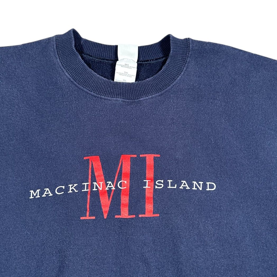 Gildan VINTAGE Mackinac Island Sweater Adult 2XL XXL Blue Sweatshirt Michigan Y2K Shirt Mens Clothing Sweatshirt? Size US XXL / EU 58 / 5 - 2 Thumbnail