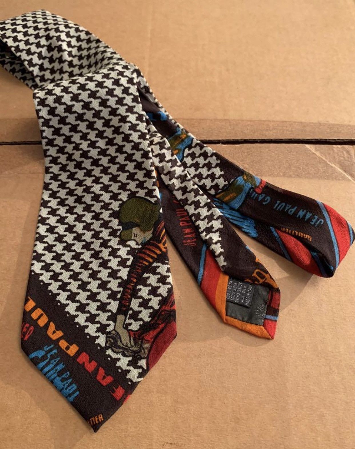 Jean Paul Gaultier New Jean Paul gaultier silk tie vintage Size ONE SIZE - 1 Thumbnail