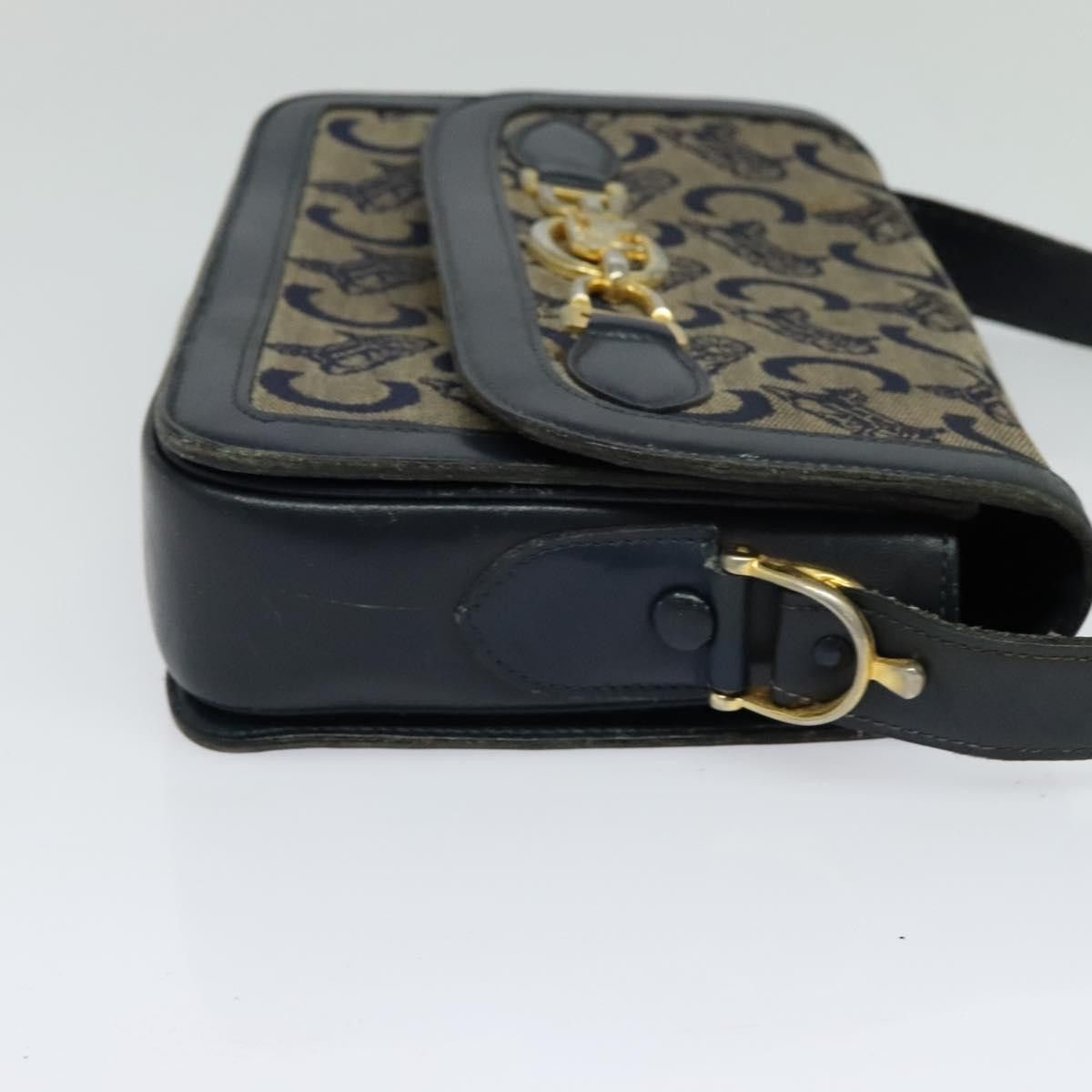 Celine CELINE C Sulky Shoulder Bag Canvas Navy Size ONE SIZE - 5 Thumbnail