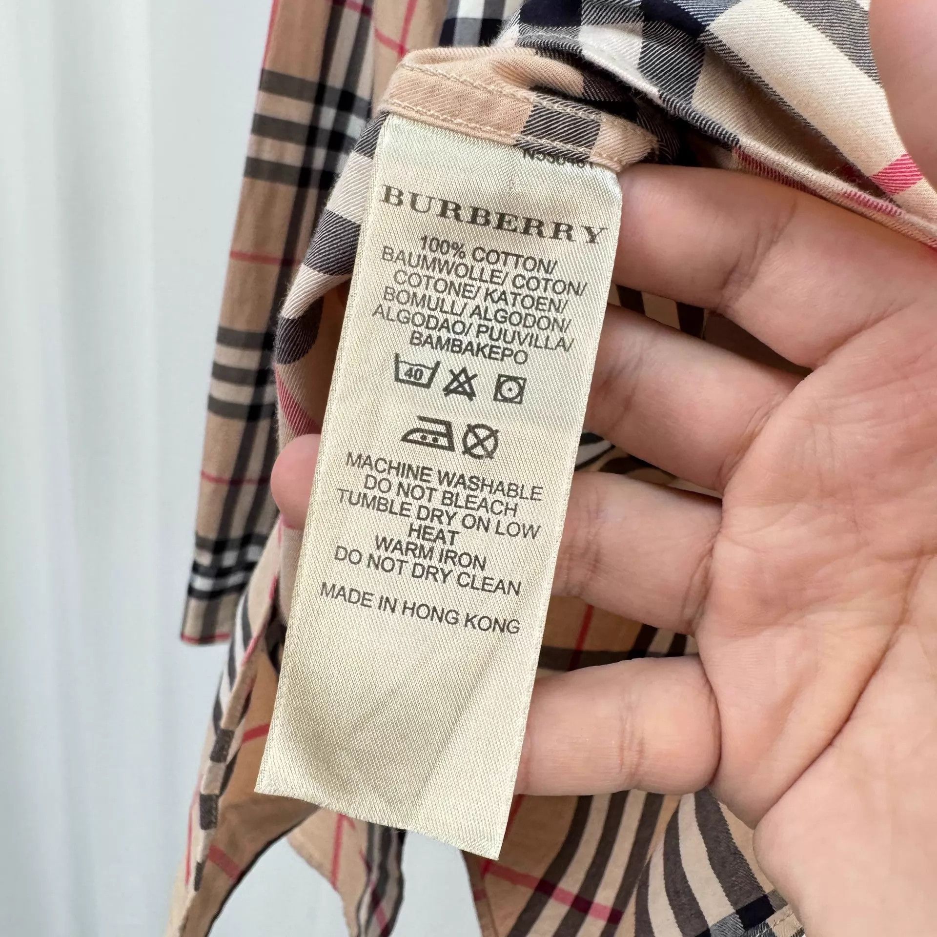 Burberry Burberry Classic Check Shirt S 99N KL10984 Size US S / EU 44-46 / 1 - 6 Thumbnail