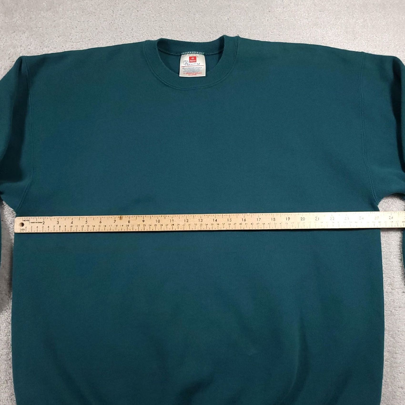 Hanes VINTAGE Hanes Premium Sweatshirt Mens 2XL Crewneck Heavyweight Pullover Classic Green Size US XXL / EU 58 / 5 - 7 Thumbnail