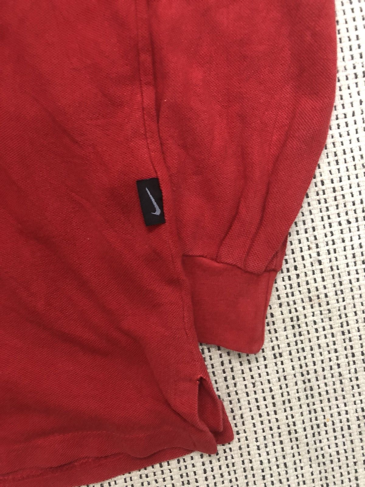 Nike × Vintage Vintage y2k Nike Swoosh red long sleeve Size US XL / EU 56 / 4 - 3 Thumbnail