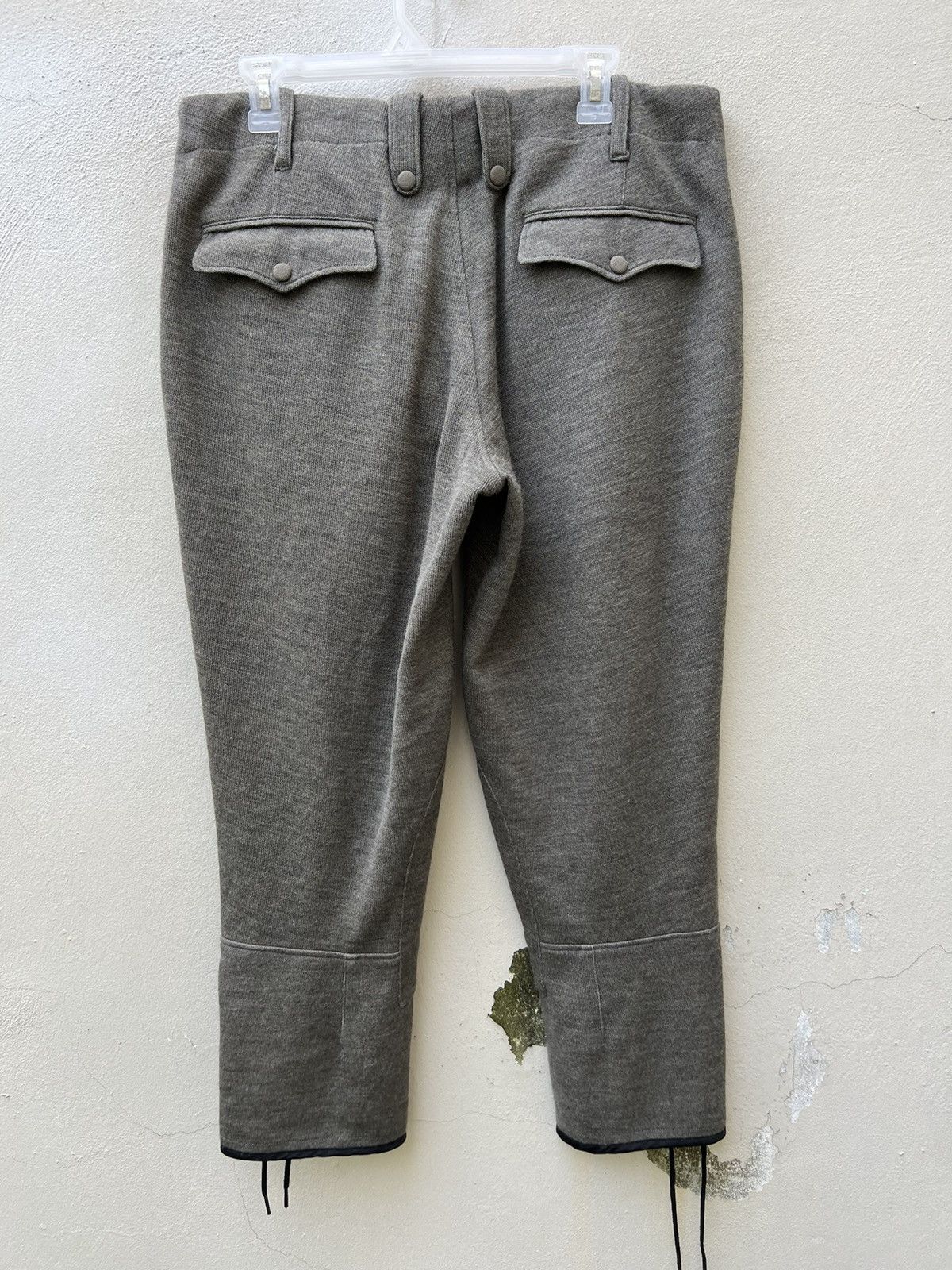 Japanese Brand SAMPLE Kiminori Morishita Cropped Wool Jodhpur Trouser Pant Size US 31 - 15 Thumbnail
