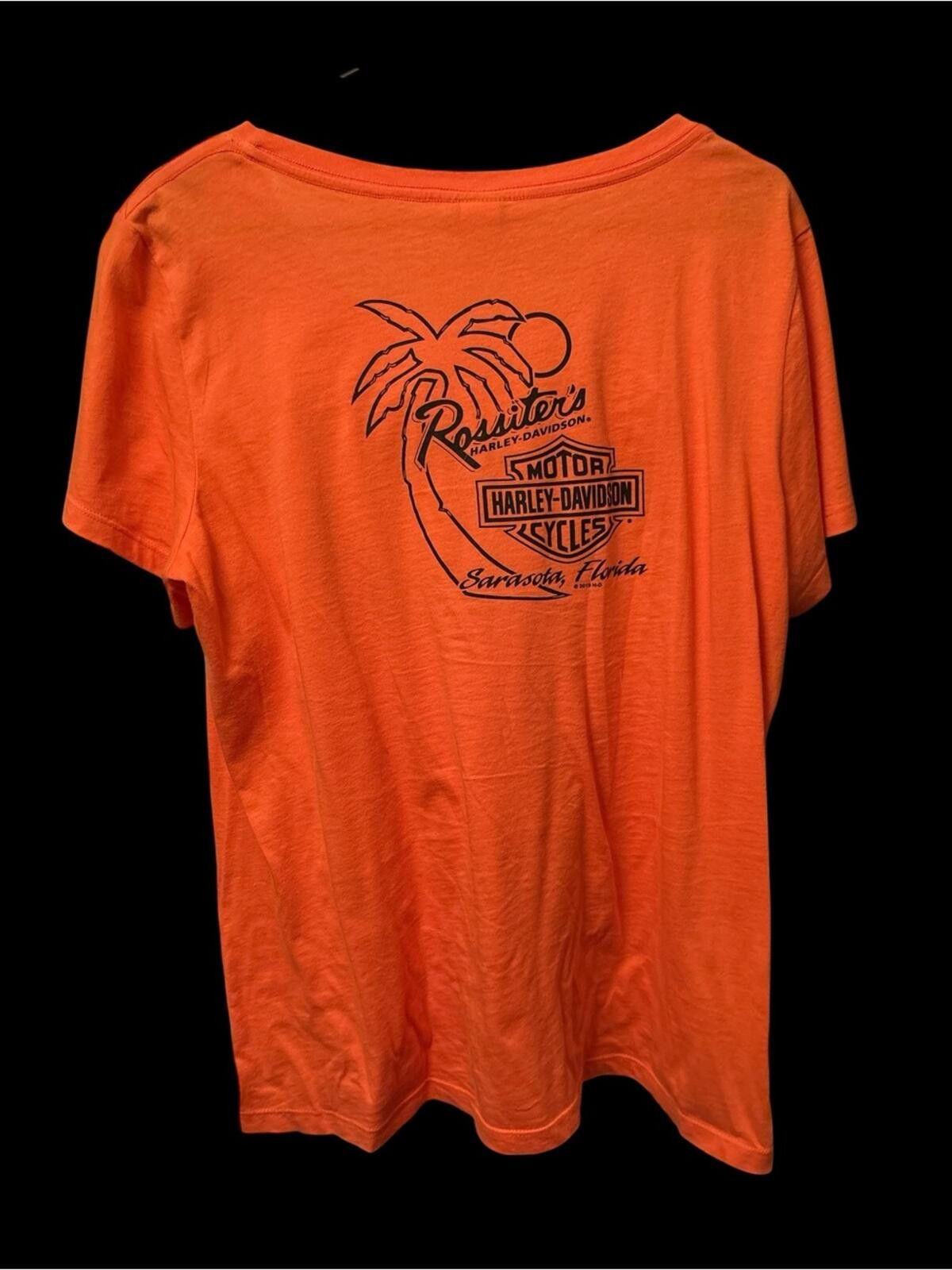 Harley Davidson Harley-Davidson Orlando FL Rhinestone Shield Tee Size XL / US 12-14 / IT 48-50 - 2 Thumbnail