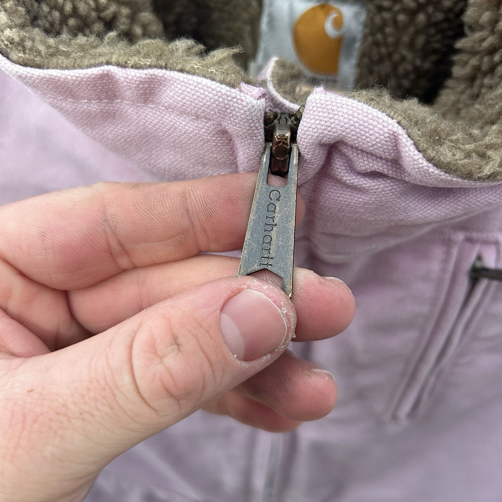 Carhartt Carhartt Sherpa-Lined Canyon Jacket “Light Pink” WJ022 FPL Size S / US 4 / IT 40 - 9 Thumbnail