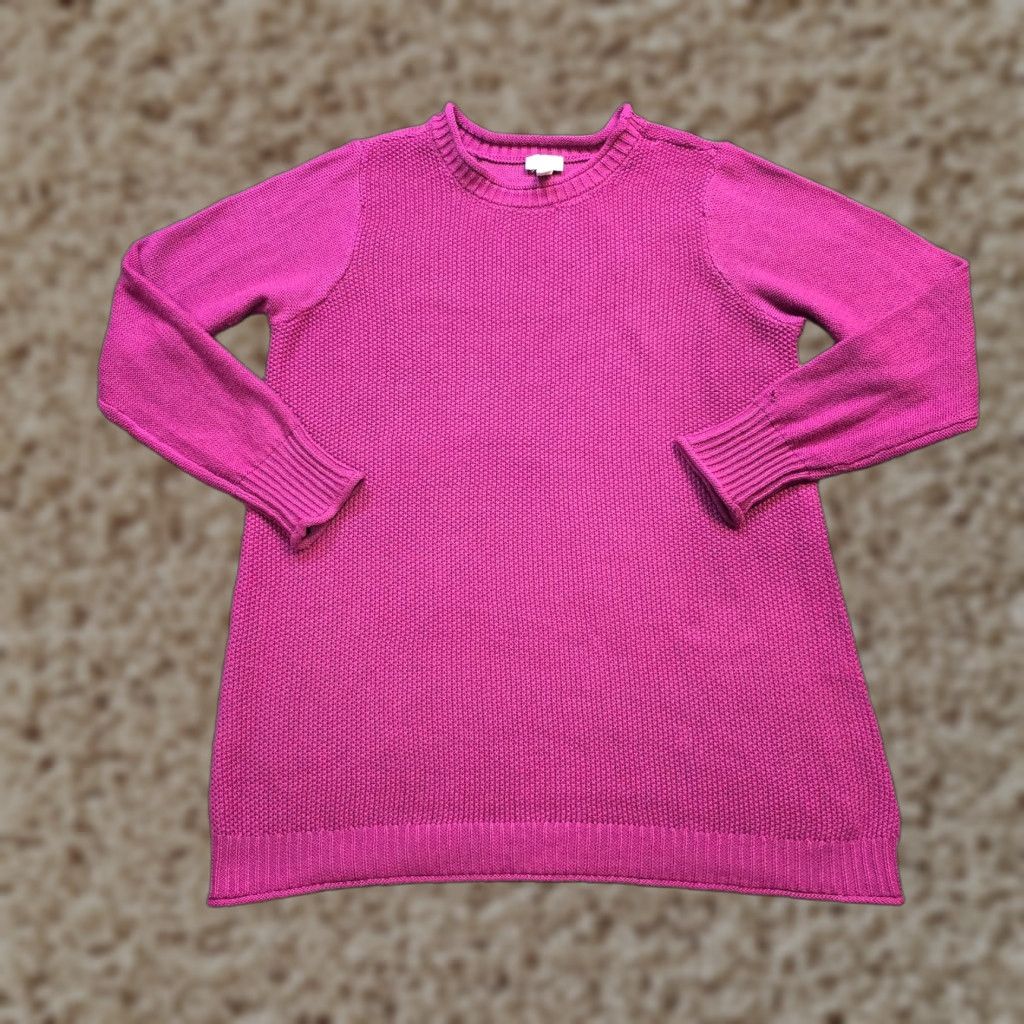 Vintage Logo Lori Goldstein Sweater Womens M Pink Knit Long Sleeve Crew Neck Pullover Basic Casual Workwear Fall Winter Size M / US 6-8 / IT 42-44 - 1 Thumbnail