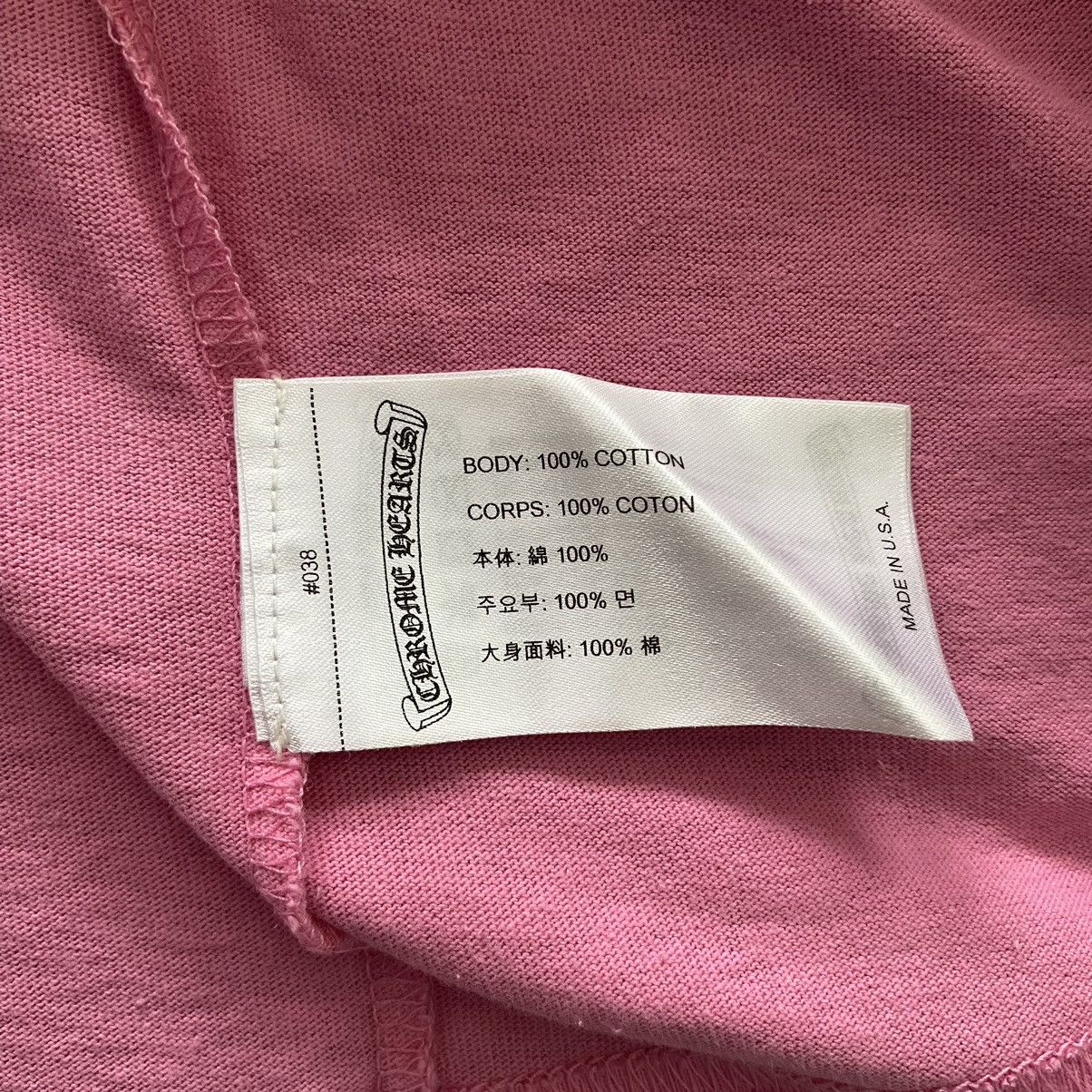 Chrome Hearts CHROME HEARTS Scroll Logo T-Shirt PINK Size XL / US 12-14 / IT 48-50 - 8 Thumbnail
