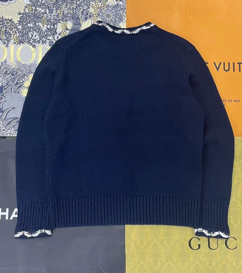 Chanel chanel Blue double C cashmere sweater Size XS / US 0-2 / IT 36-38 - 3 Thumbnail