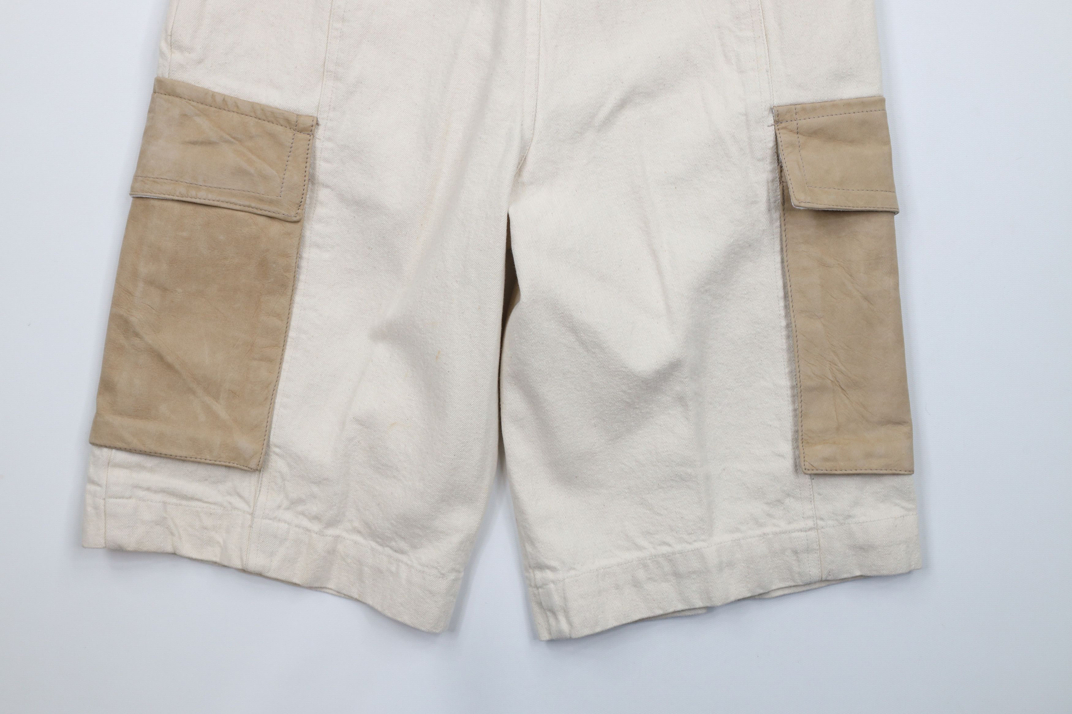 Vintage Deadstock Vintage 90s Streetwear Trim Denim Cargo Shorts Size US 30 / EU 46 - 11 Thumbnail