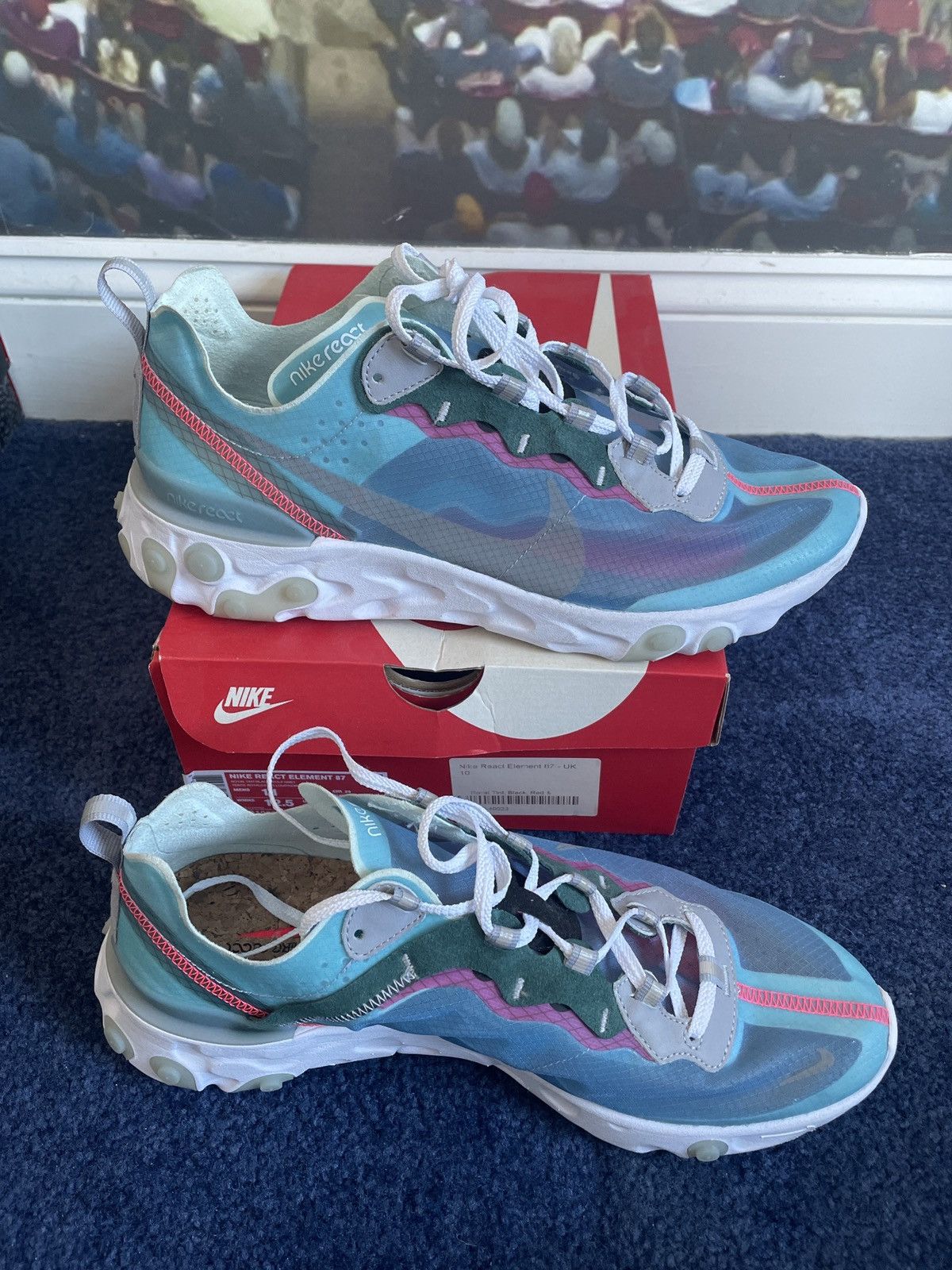 image of Nike React Element 87 “Royal Tint) Size 11 Shoes in Blue, Men's