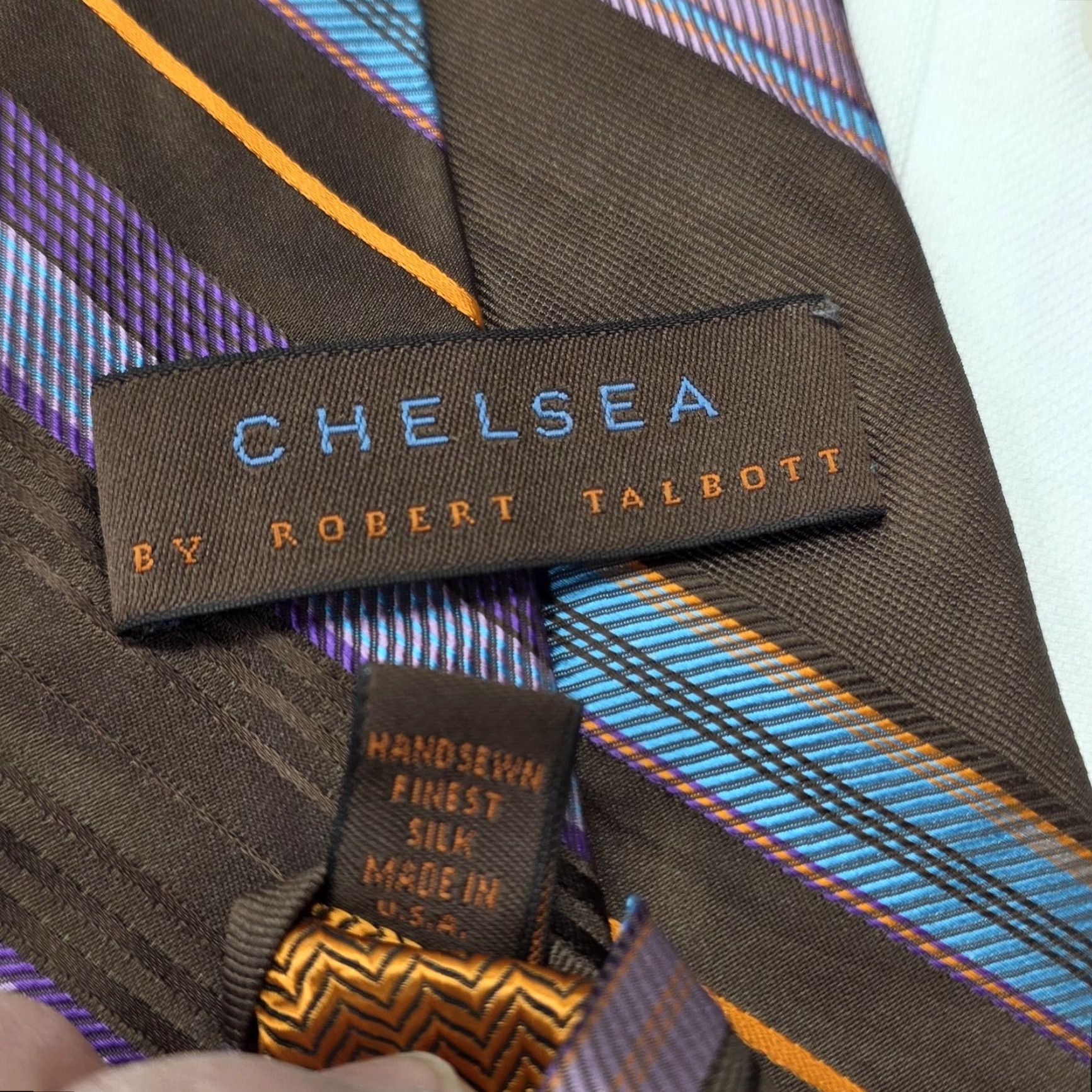 Robert Talbott Robert Talbott Necktie Multicolor Striped Silk Designer Preppy Tie USA Men Size ONE SIZE - 5 Thumbnail