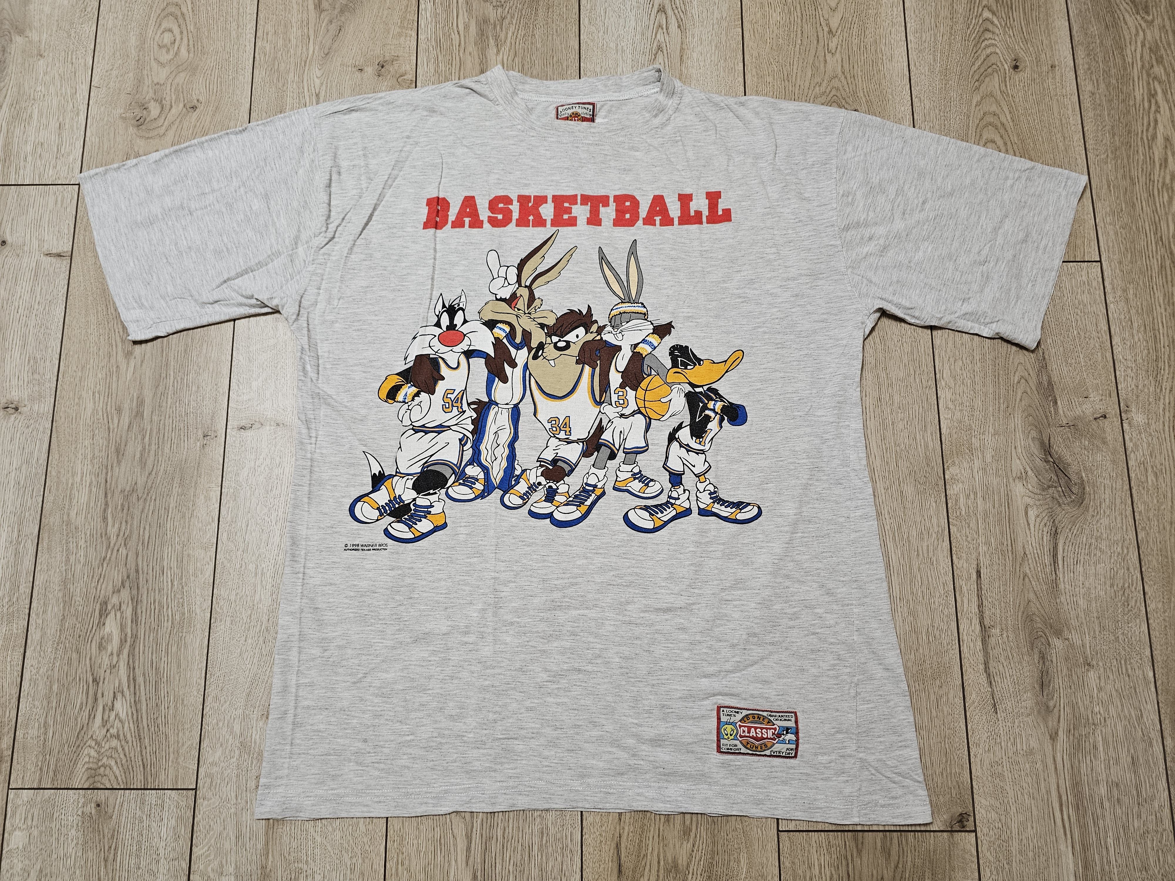 Vintage LOONEY TUNES BASKETBALL VINTAGE SHIRT 1998 JERSEY BASKETBALL Size US XXL / EU 58 / 5 - 1 Thumbnail
