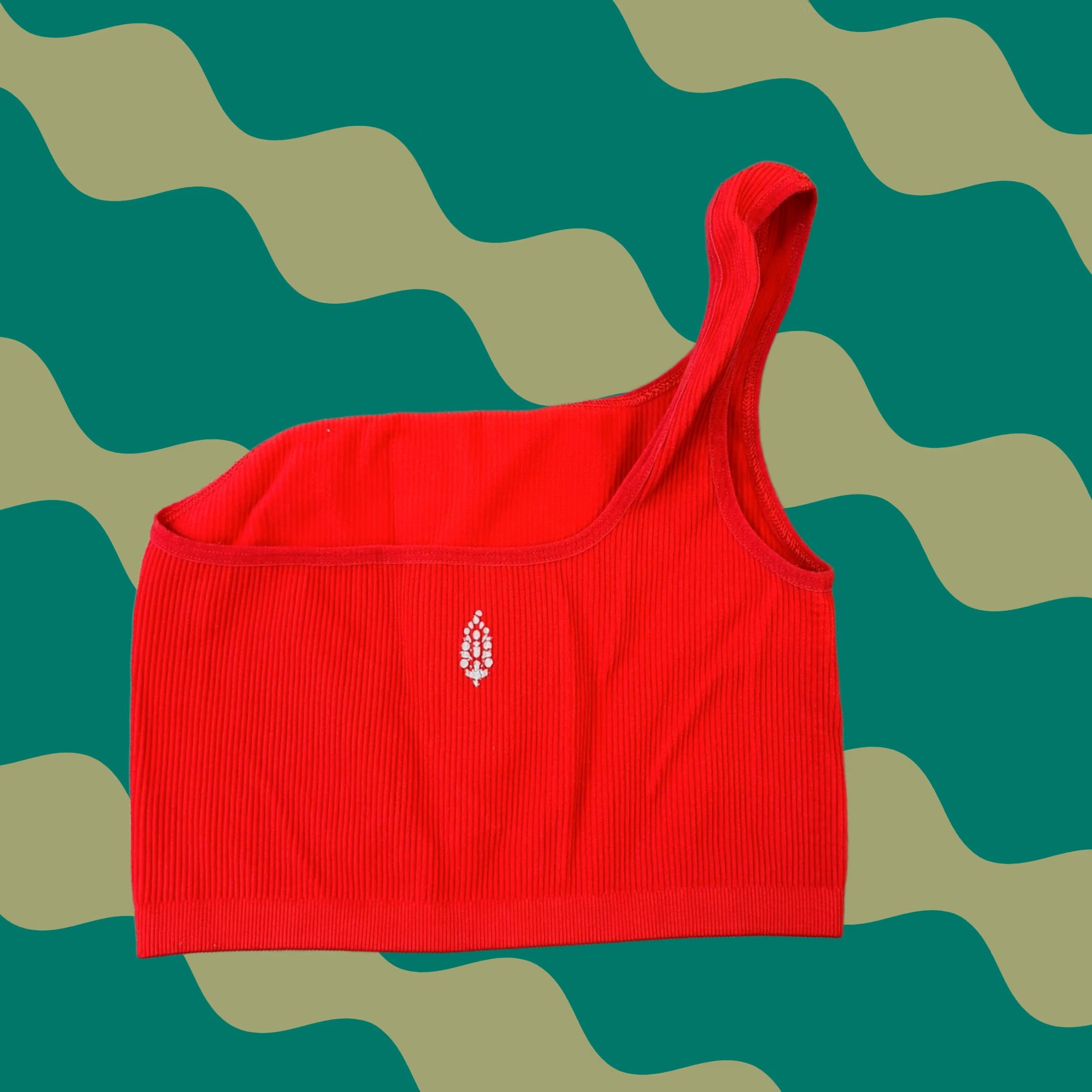 Vintage VINTAGE Free People Movement Ribbed One Shoulder Workout Tank Top Red XS/S Womens Tank Size XS / US 0-2 / IT 36-38 - 1 Thumbnail