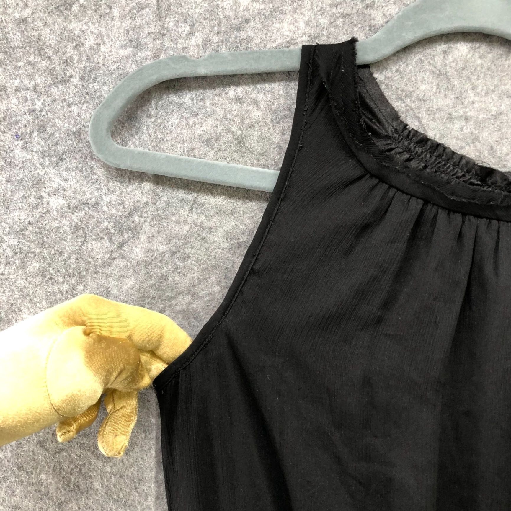 Zara Zara Sleeveless Mini Dress Size S Black Chiffon A Line Tiered Ruffle Party Size XS / US 0-2 / IT 36-38 - 6 Thumbnail