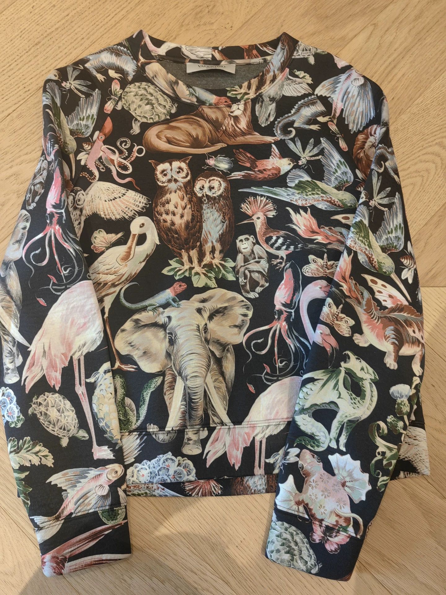 Valentino Animal Print Sweatshirt M