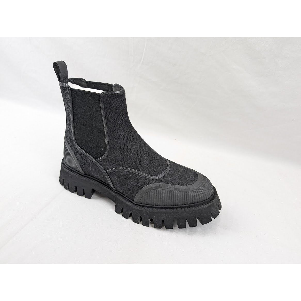 Gucci o1rshd1 New Canvas GG Boots in Black Size US 11.5 / EU 44-45 - 2 Thumbnail