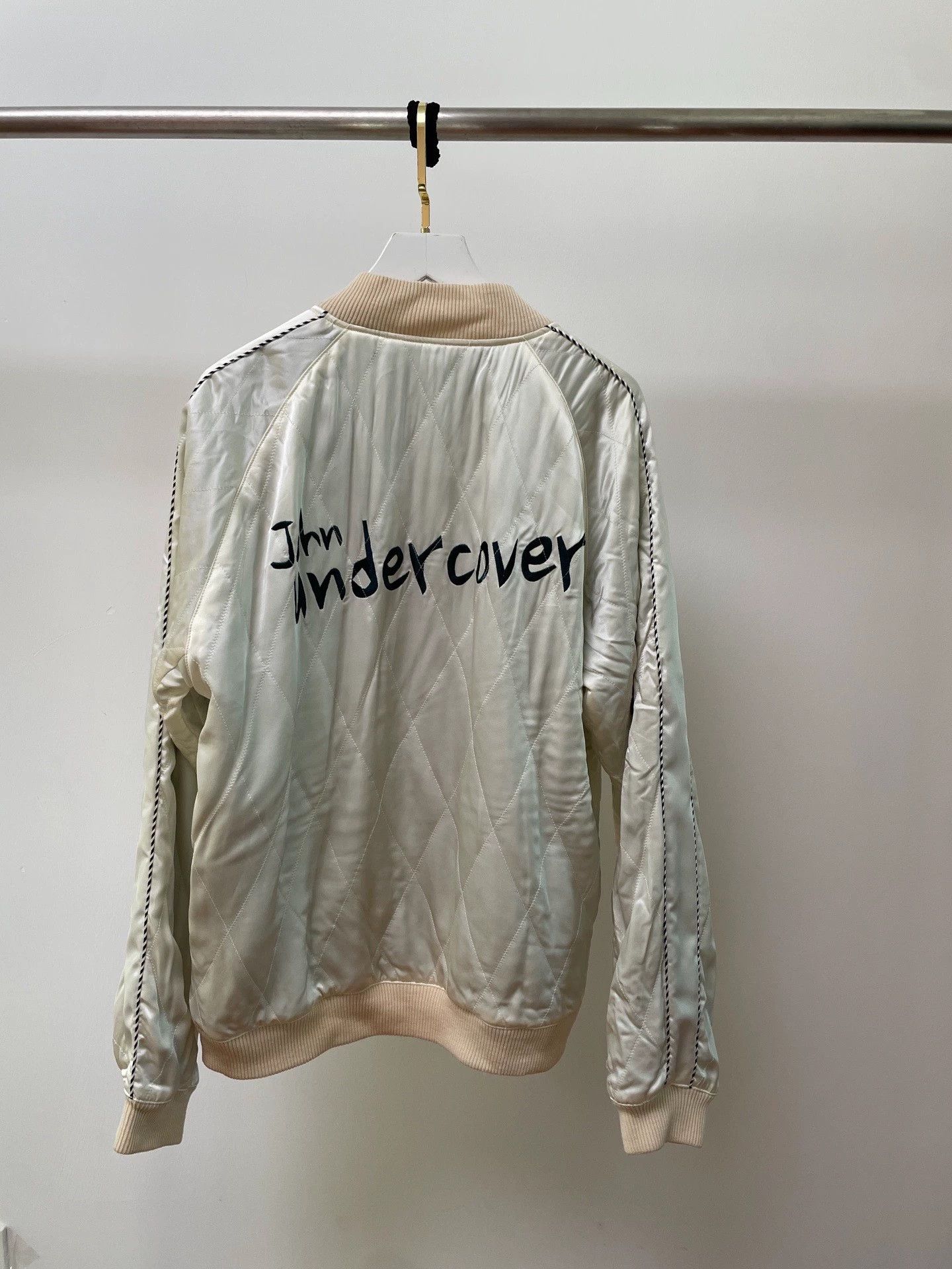 Undercover Undercover Black Embroidered Silk Yokosuka Baseball Jacket Size US L / EU 52-54 / 3 - 2 Thumbnail