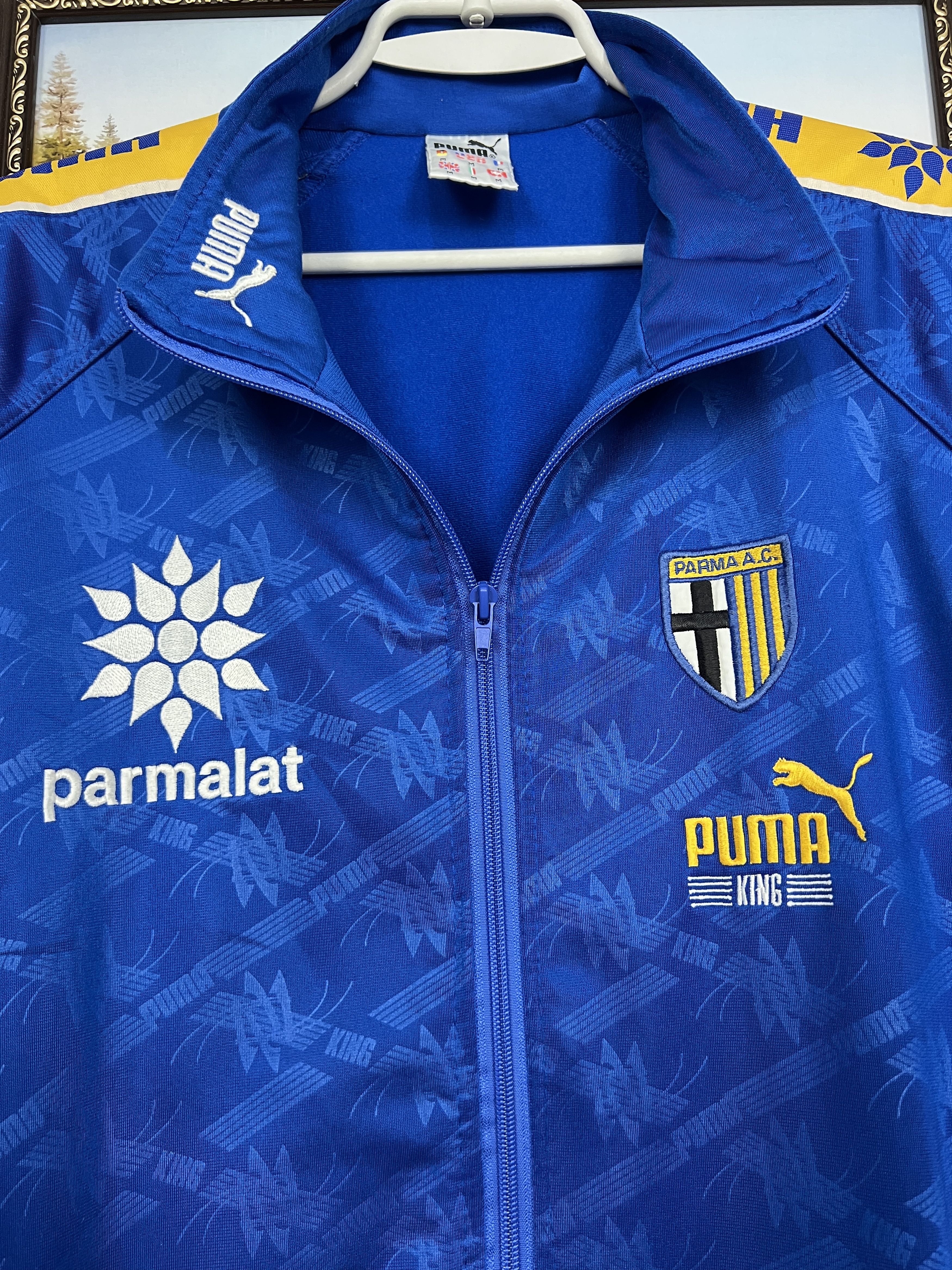 Puma Vintage 90's Puma Parma Football Jacket Soccer Track Top Size US M / EU 48-50 / 2 - 3 Thumbnail