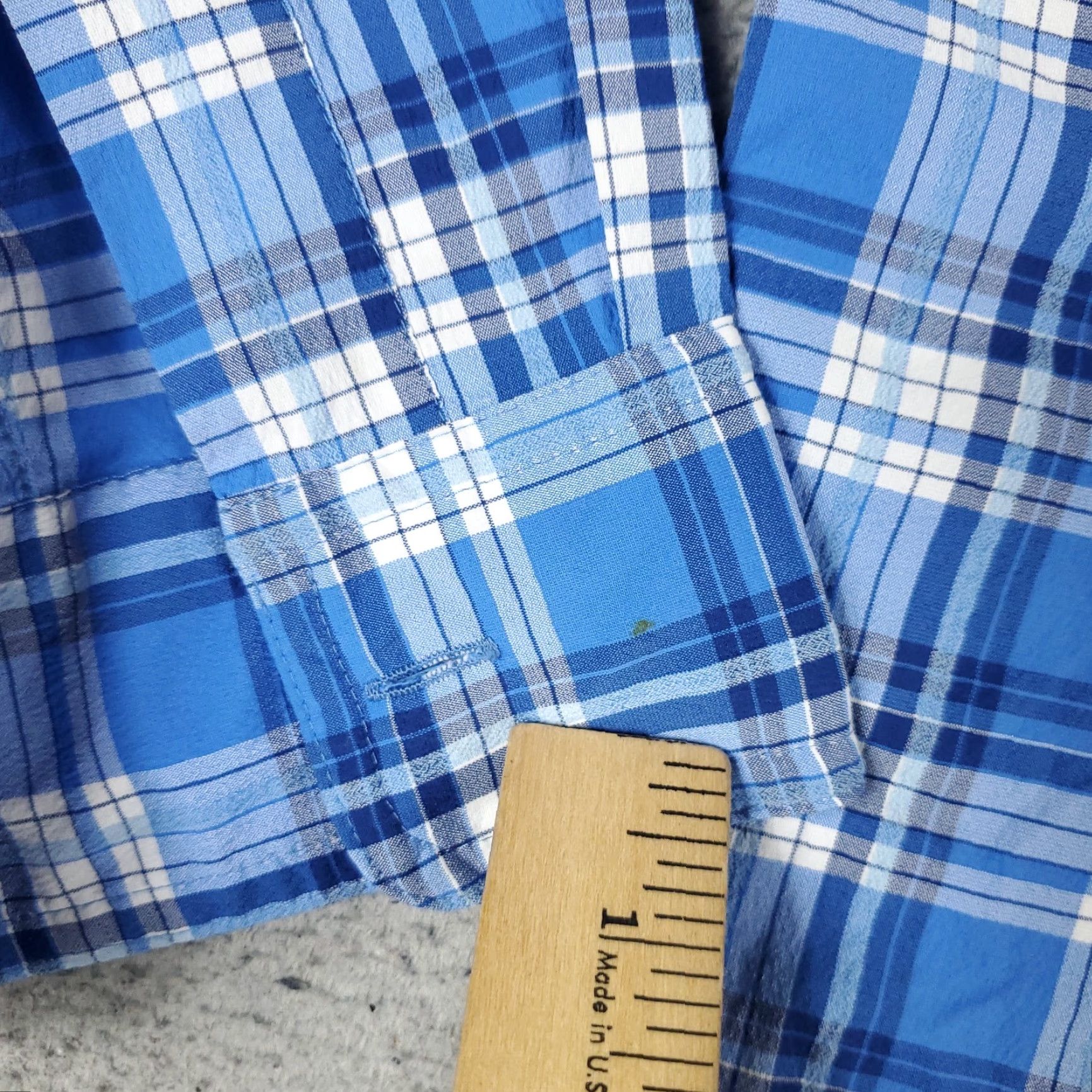 Vineyard Vines Vineyard Vines Shirt Men Large Blue Plaid Button-Up Long Sleeve Nylon Regular Fit Fishing Mens Size US L / EU 52-54 / 3 - 3 Thumbnail