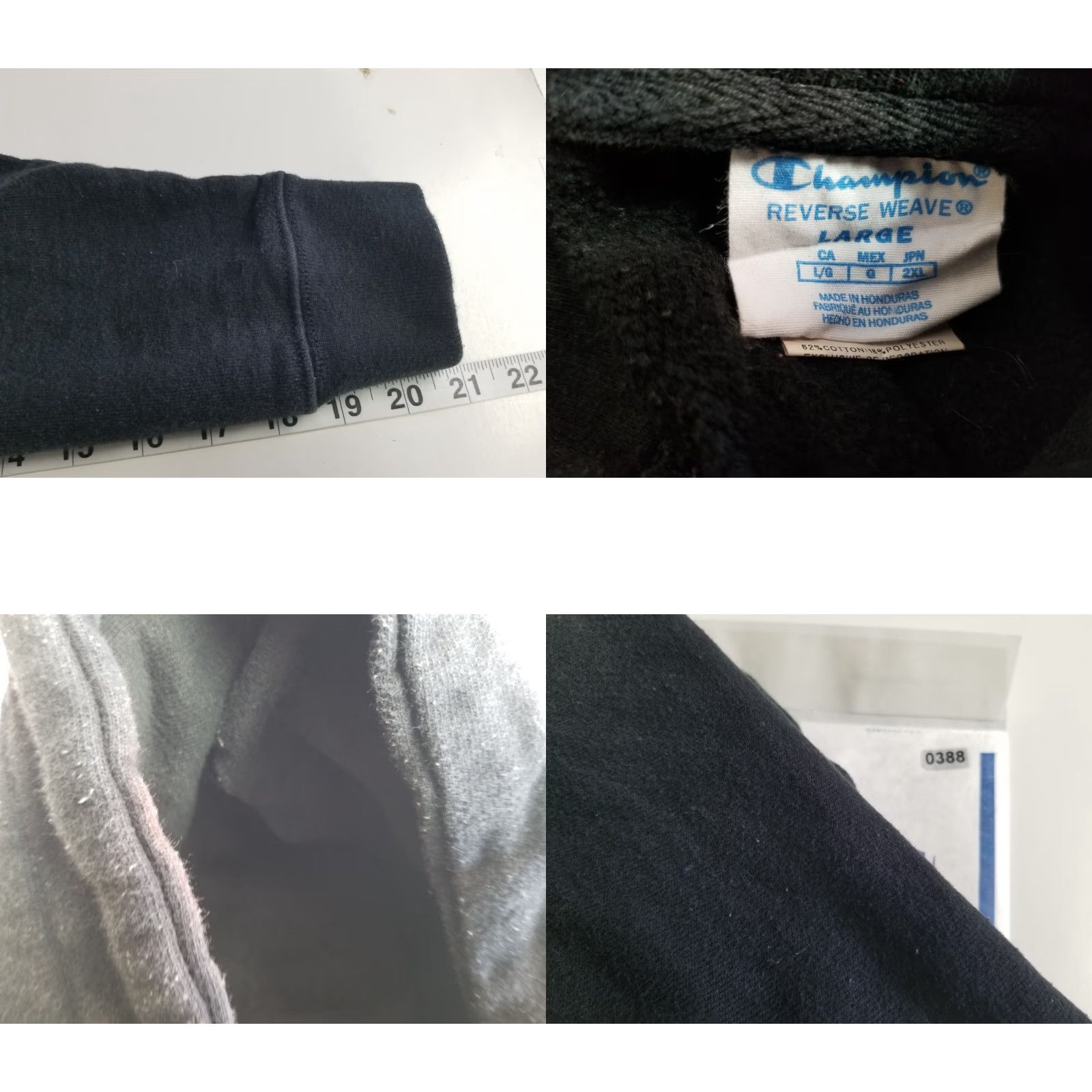 Champion VINTAGE Champion Reverse Weave Hoodie Black Large Women Pullover Size L / US 10 / IT 46 - 8 Thumbnail