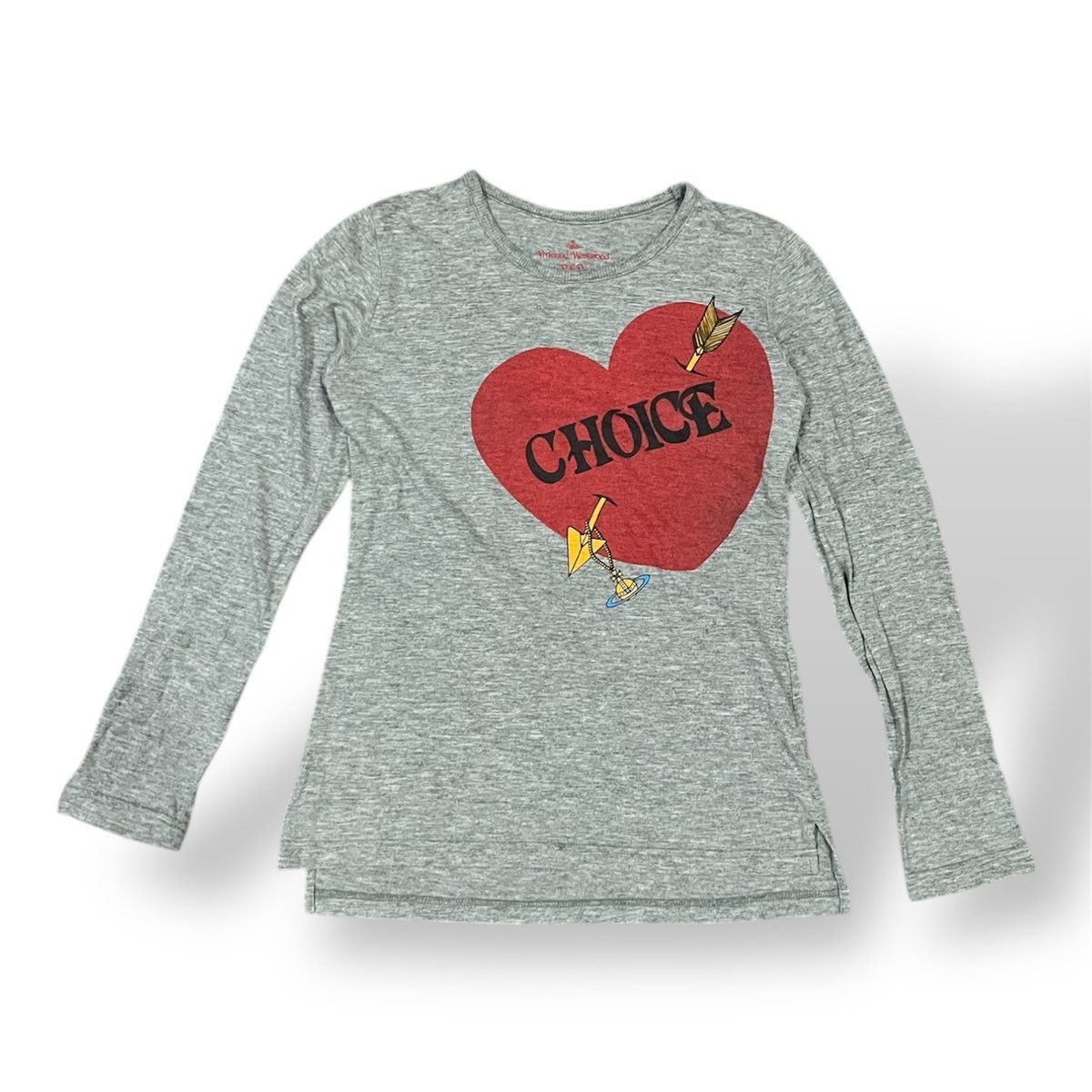 Vivienne Westwood Vintage Vivienne Westwood 'Choice' Hearts Orb Long Sleeves Size S / US 4 / IT 40 - 1 Thumbnail