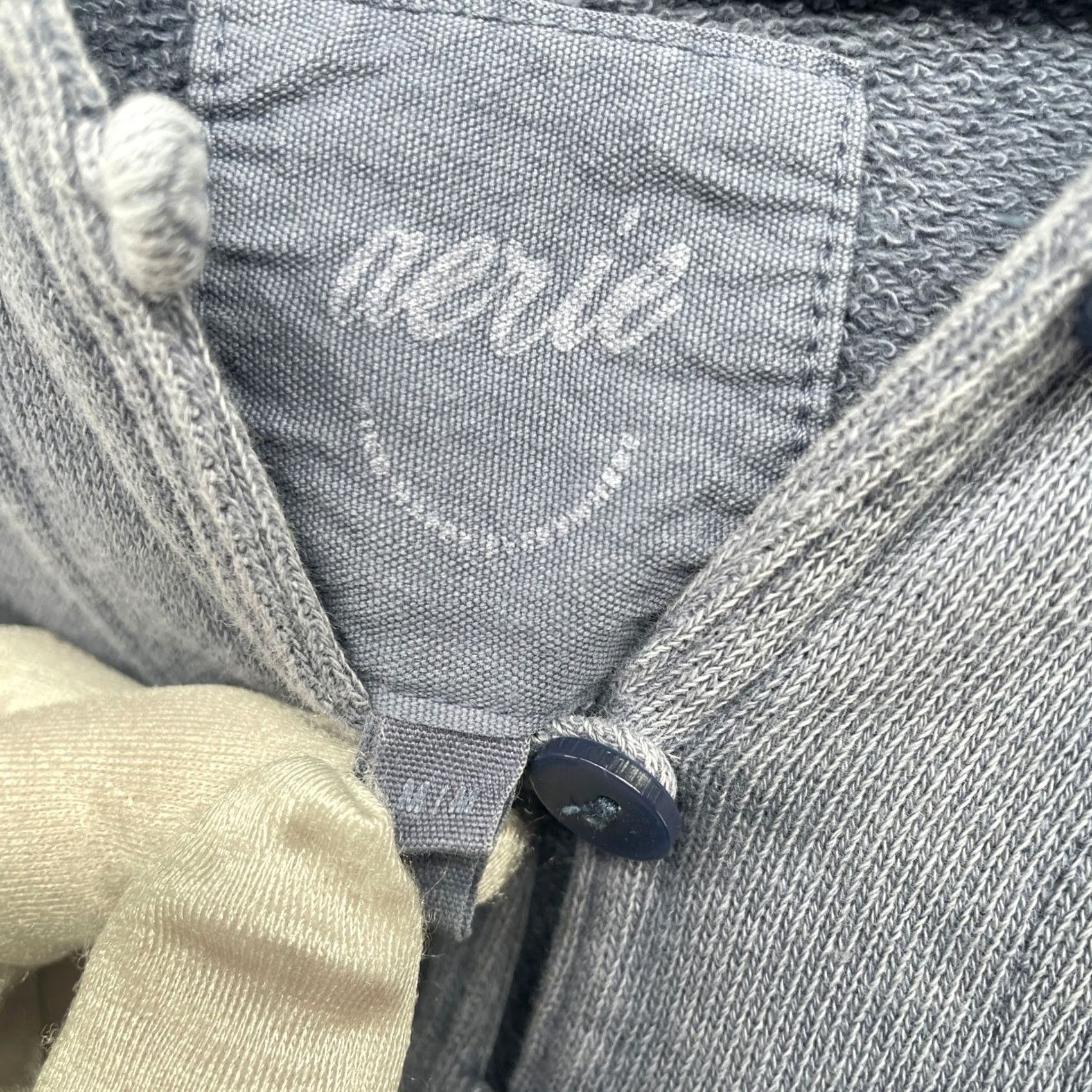 Vintage Aerie Hoodie Henley Womens M Blue Pullover Soft Cotton Relaxed Long Sleeve Raglan Pocketed Hooded Size M / US 6-8 / IT 42-44 - 5 Thumbnail