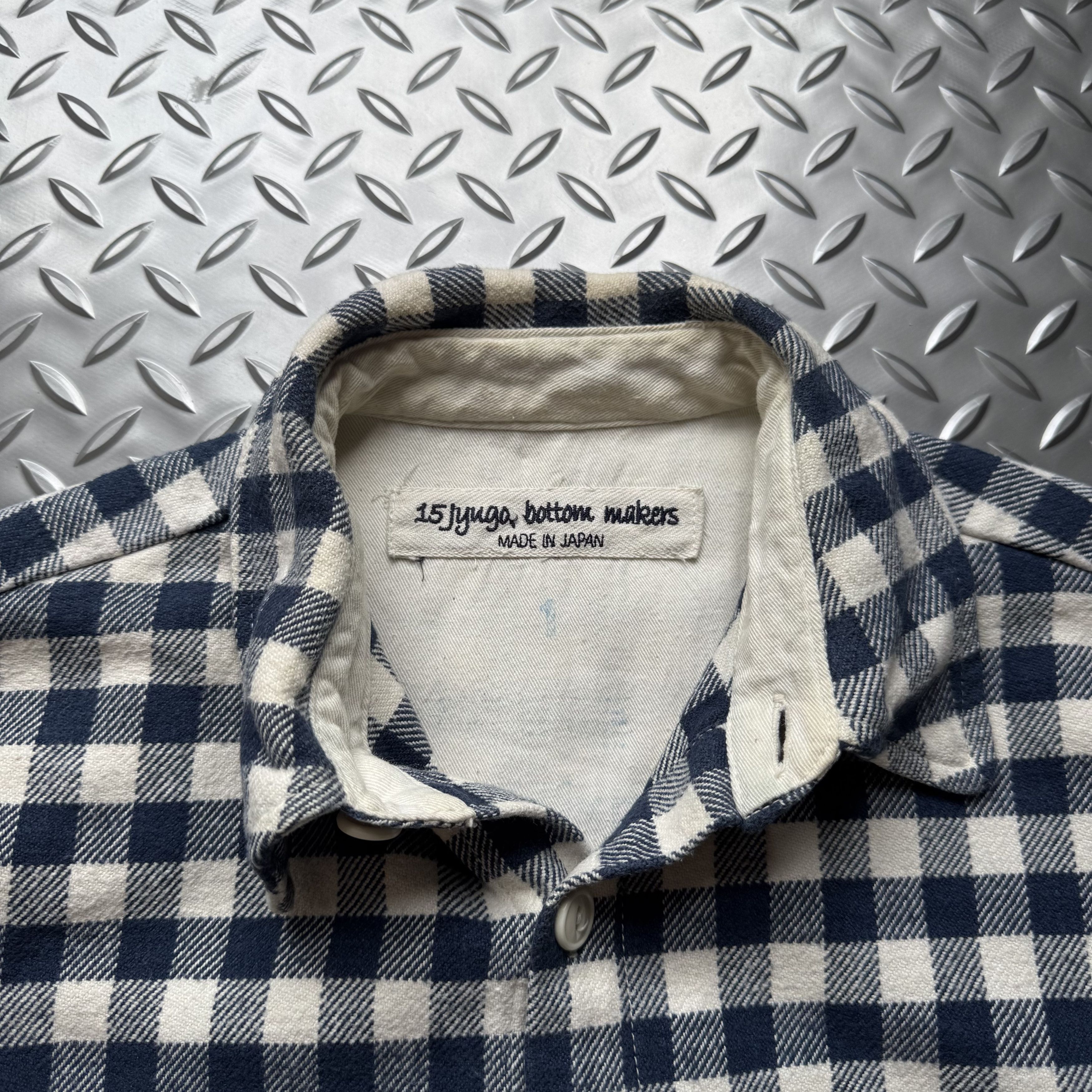 Japanese Brand 15 Jyuga Bottom Makers Plaid Work Jacket Size US S / EU 44-46 / 1 - 3 Thumbnail